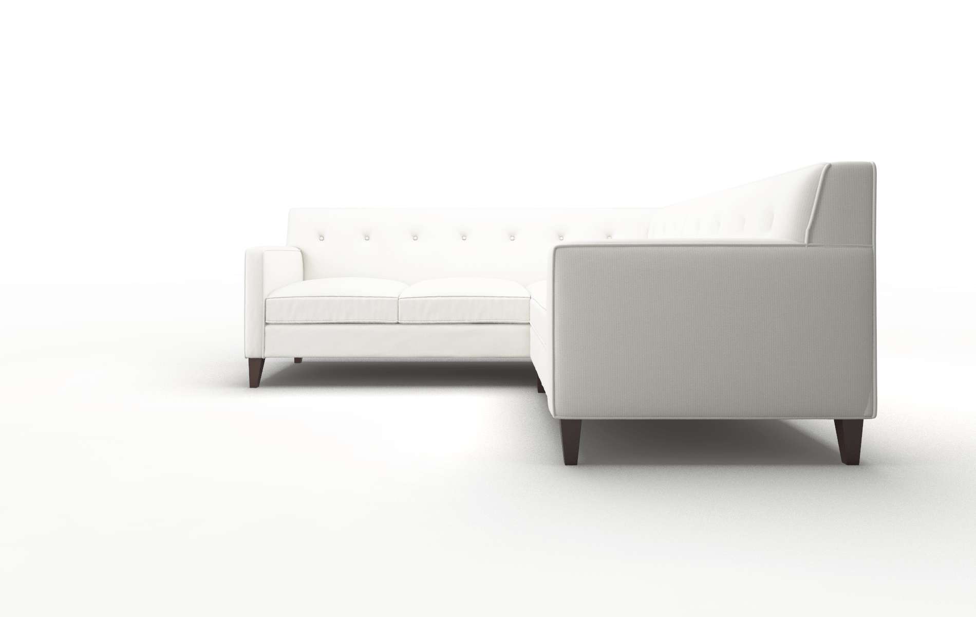 Harper Keylargo Oatmeal Sectional espresso legs 5