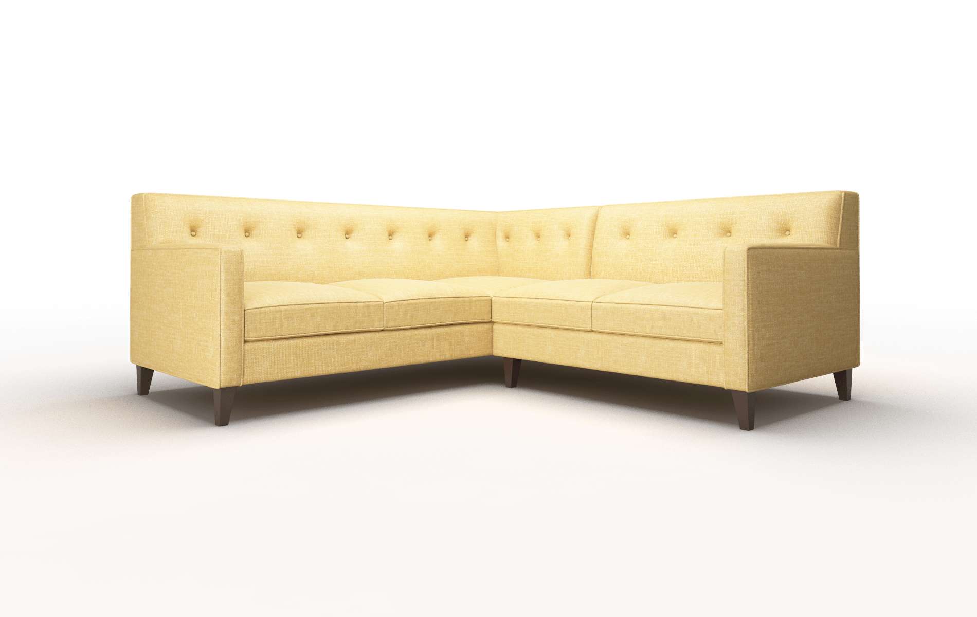 Harper Leslie Saffron Sectional espresso legs 1