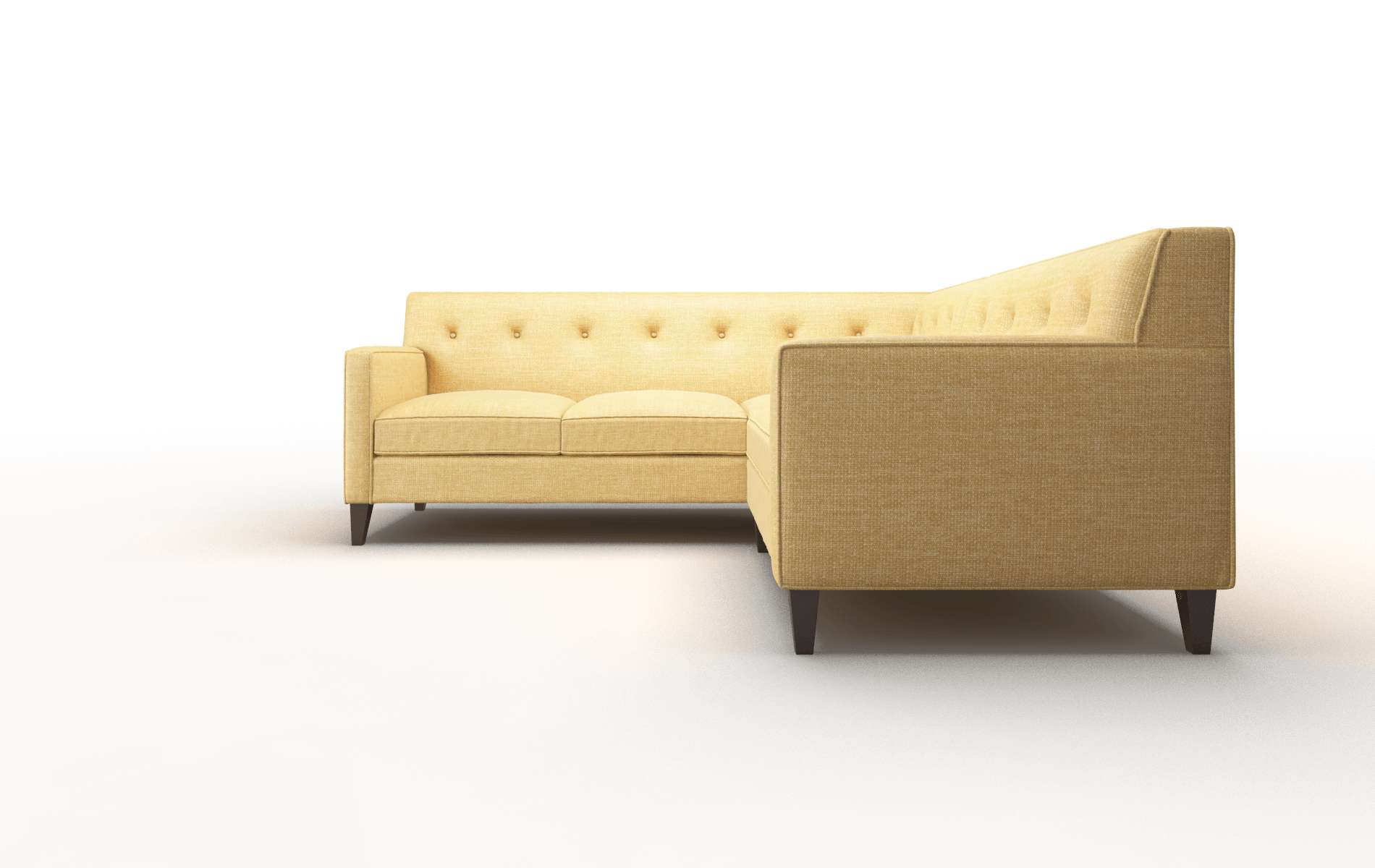 Harper Leslie Saffron Sectional espresso legs 5