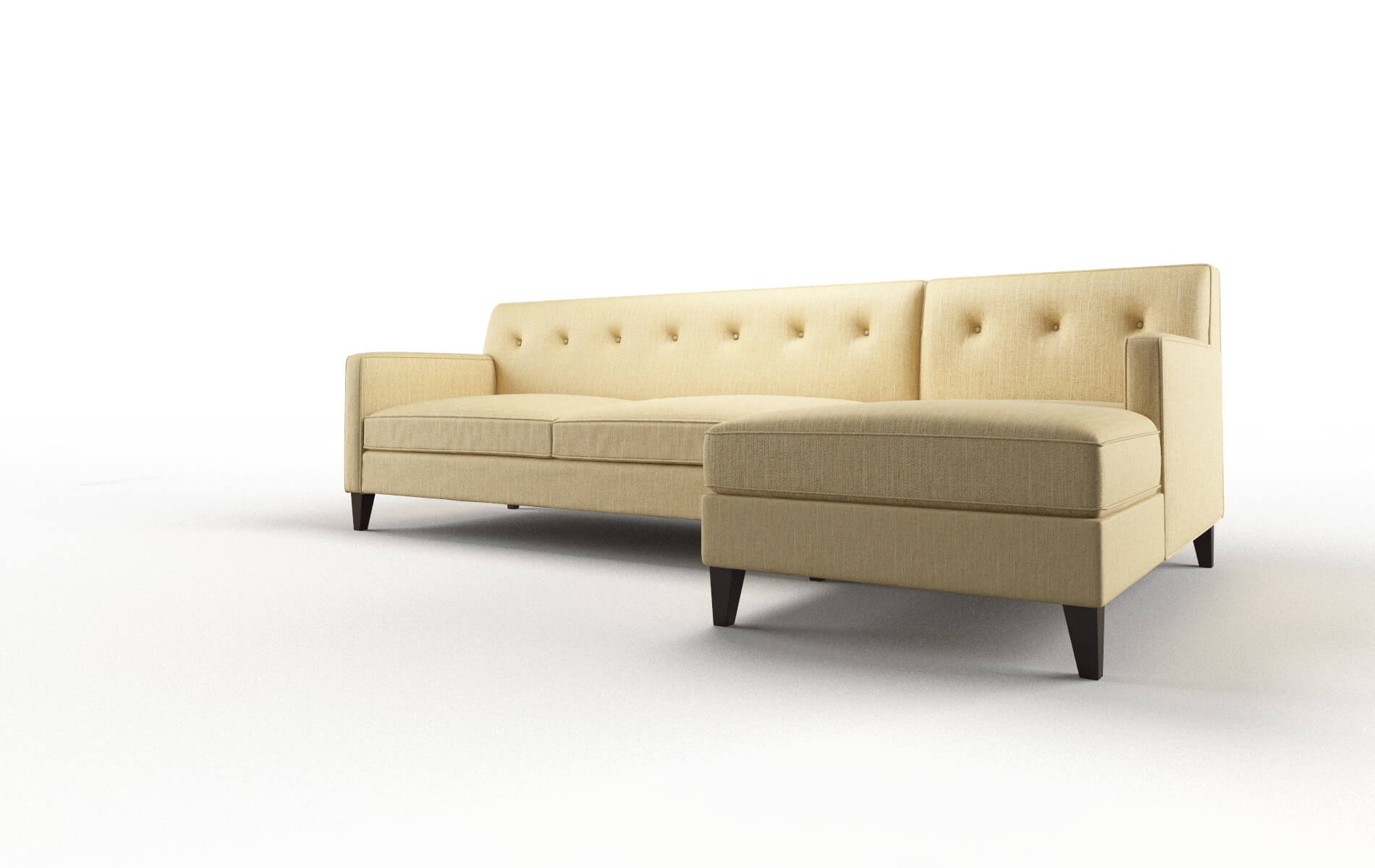 Harper Malibu Maize Panel espresso legs 4