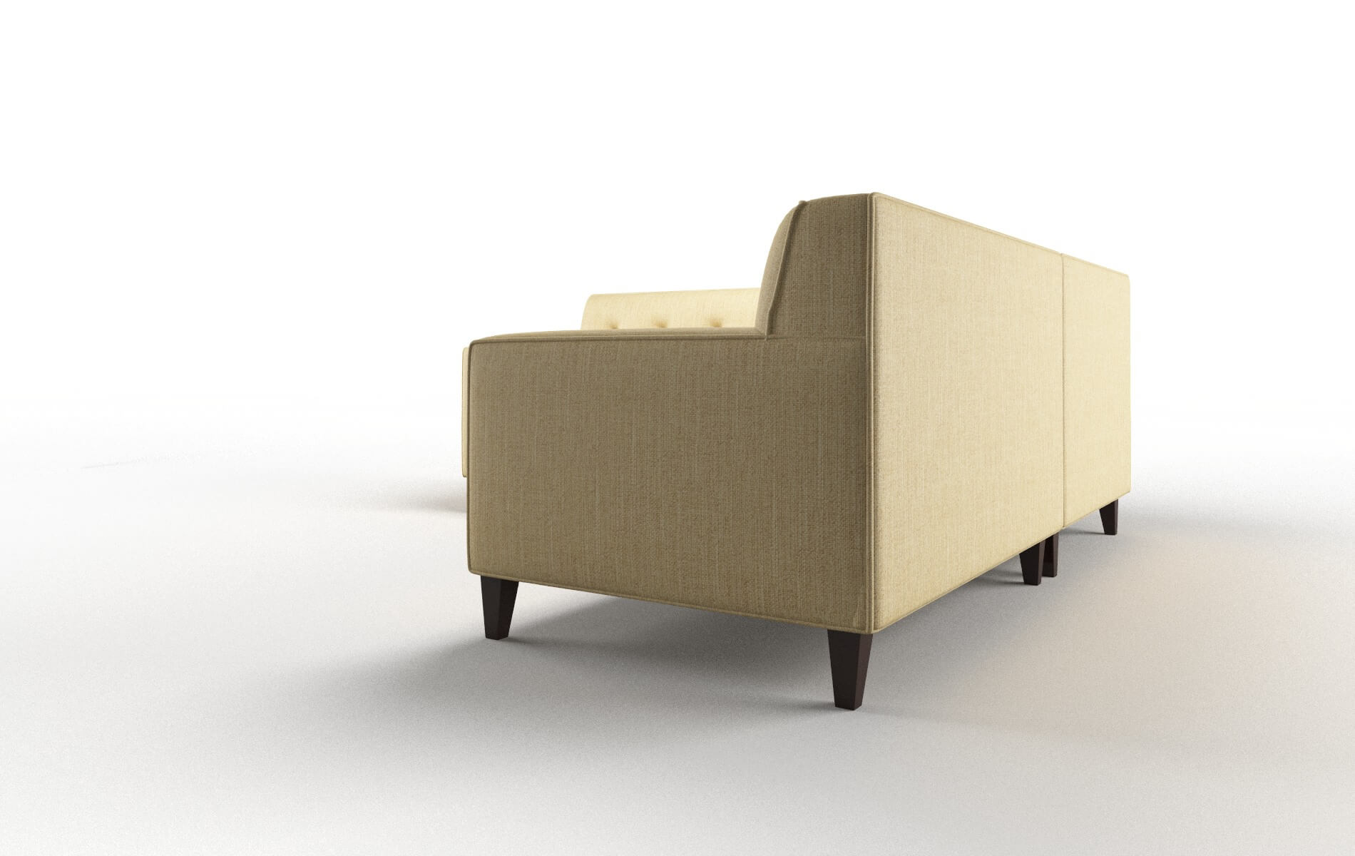 Harper Malibu Maize Sectional espresso legs 4