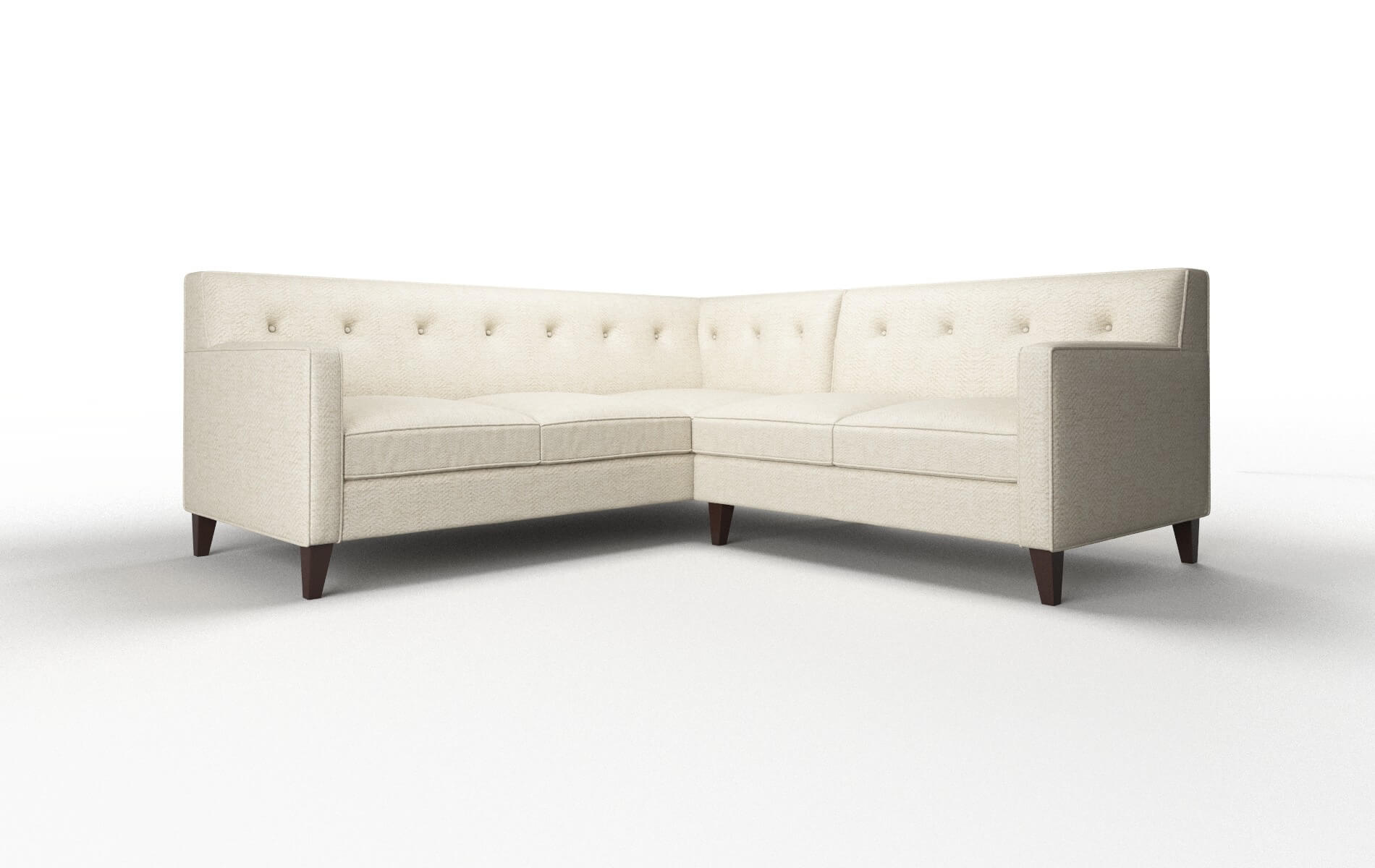 Harper Malibu Sand Sectional espresso legs 1