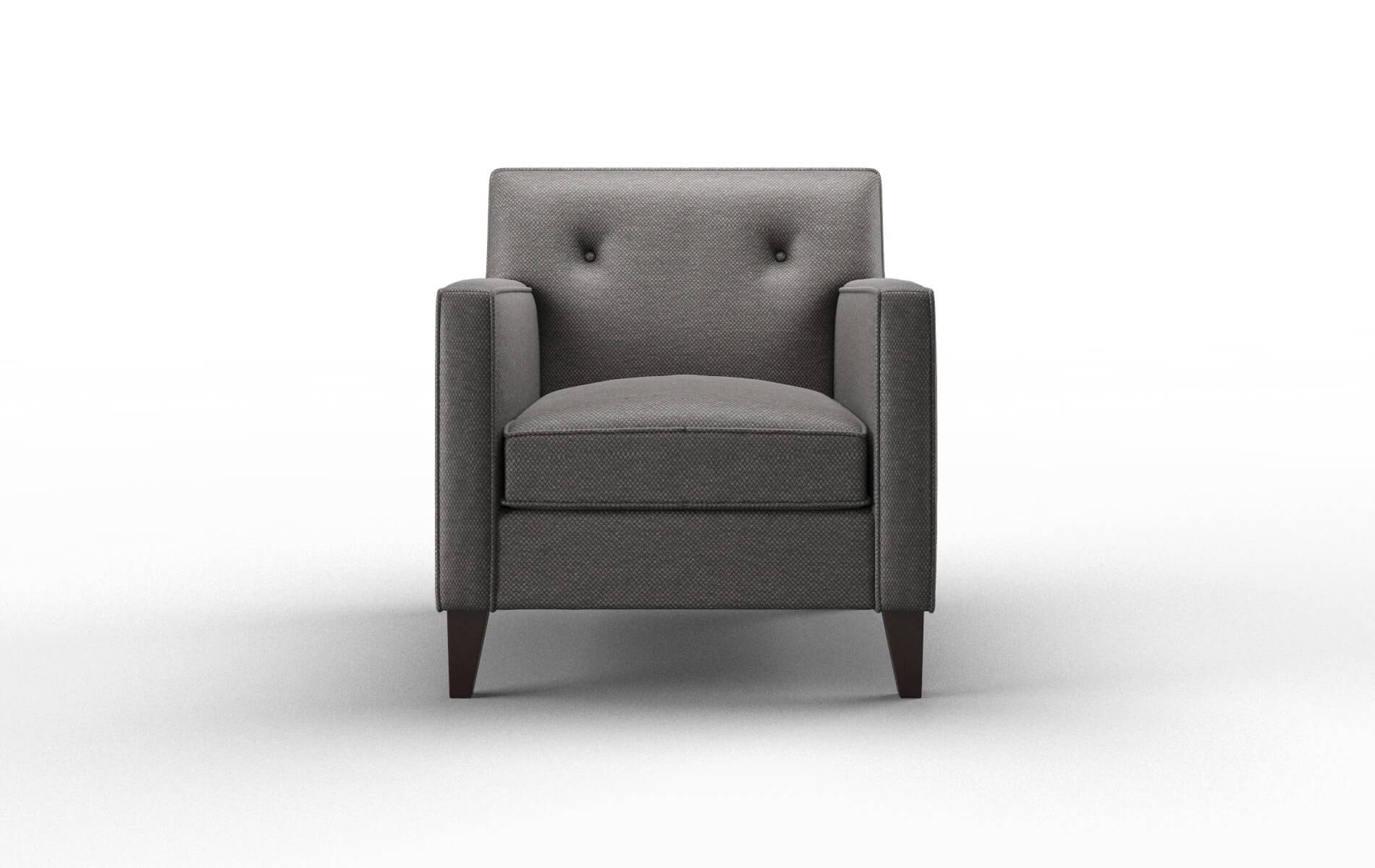 Harper Oscar Grey Chair espresso legs 1