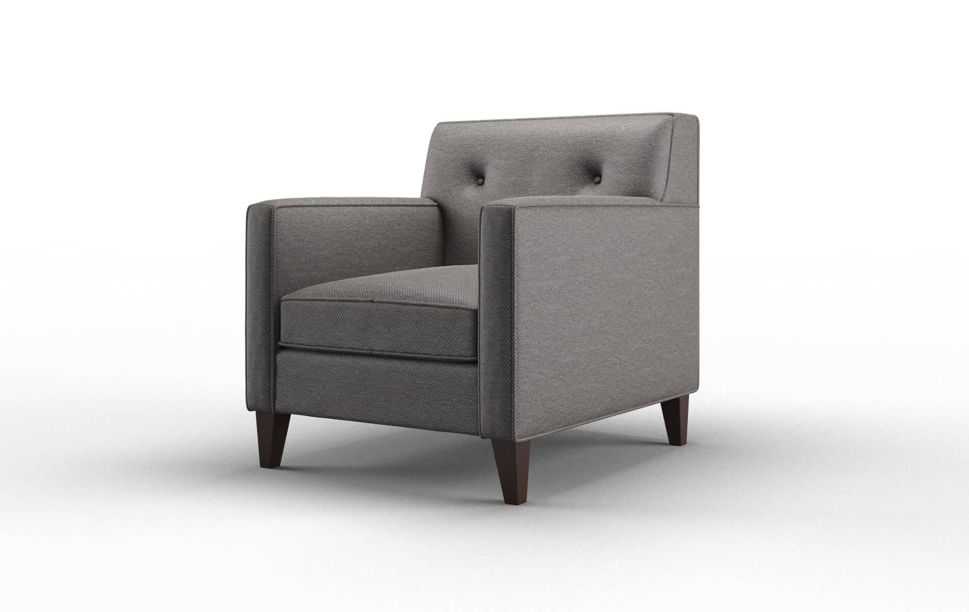 Harper Oscar Grey Chair espresso legs 4