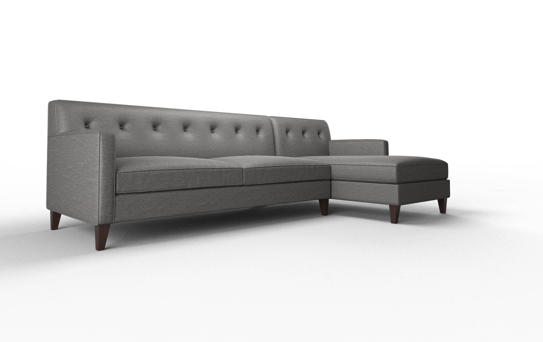 Harper Oscar Grey Panel espresso legs 2