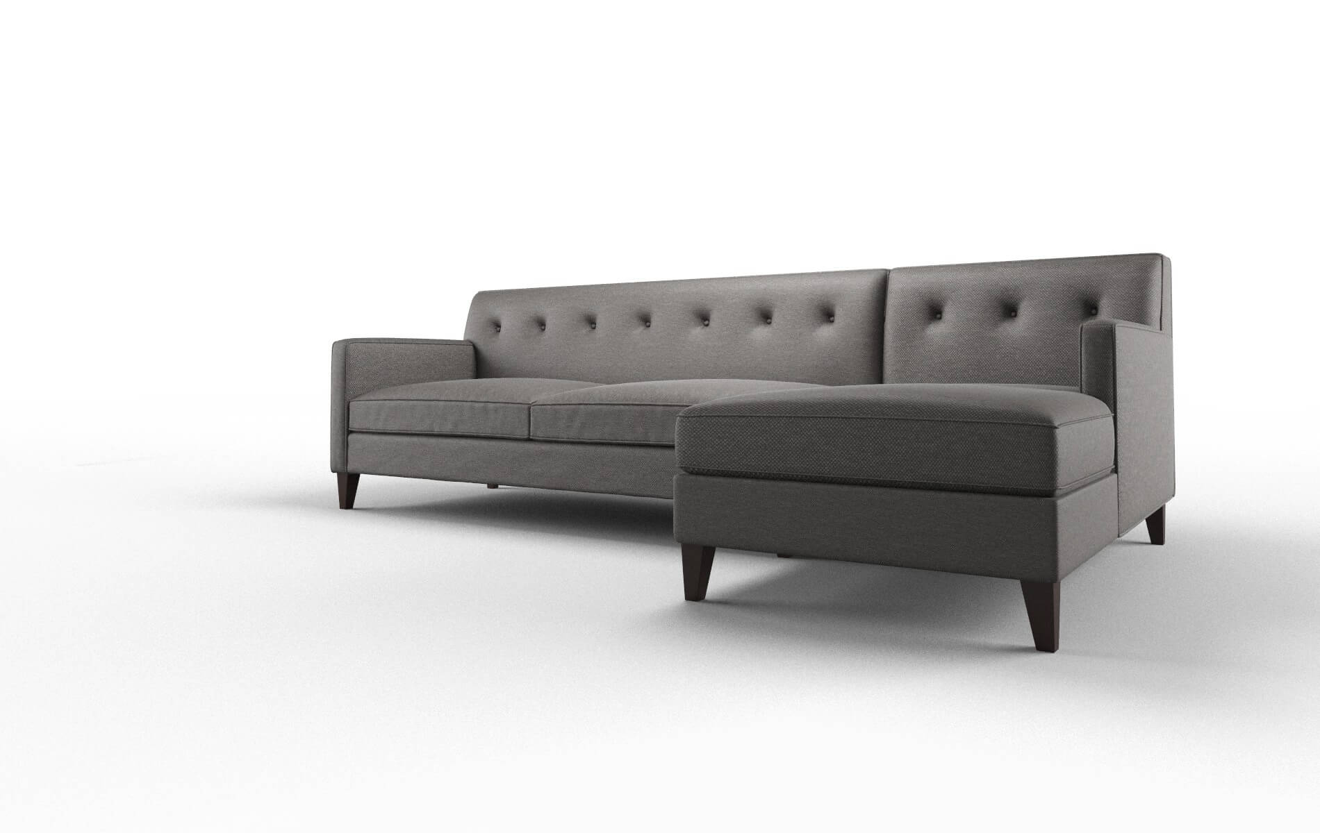 Harper Oscar Grey Panel espresso legs 4
