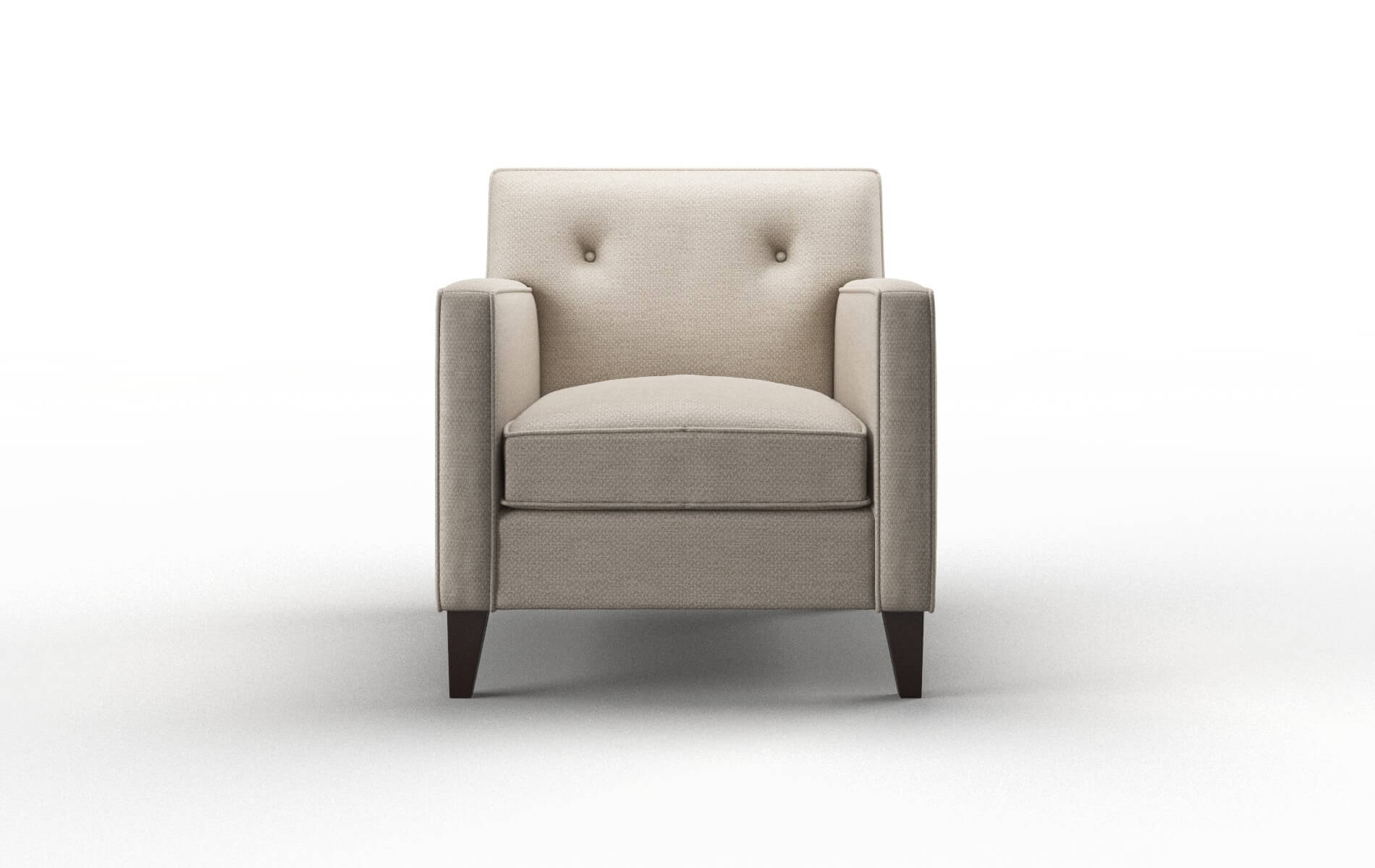 Harper Oscar linen Chair Espresso Legs  1