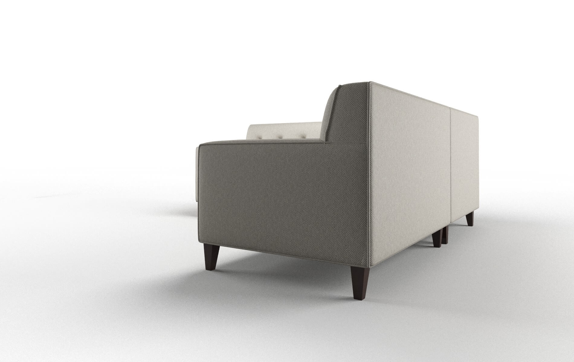 Harper Oscar Silver Sectional espresso legs 4