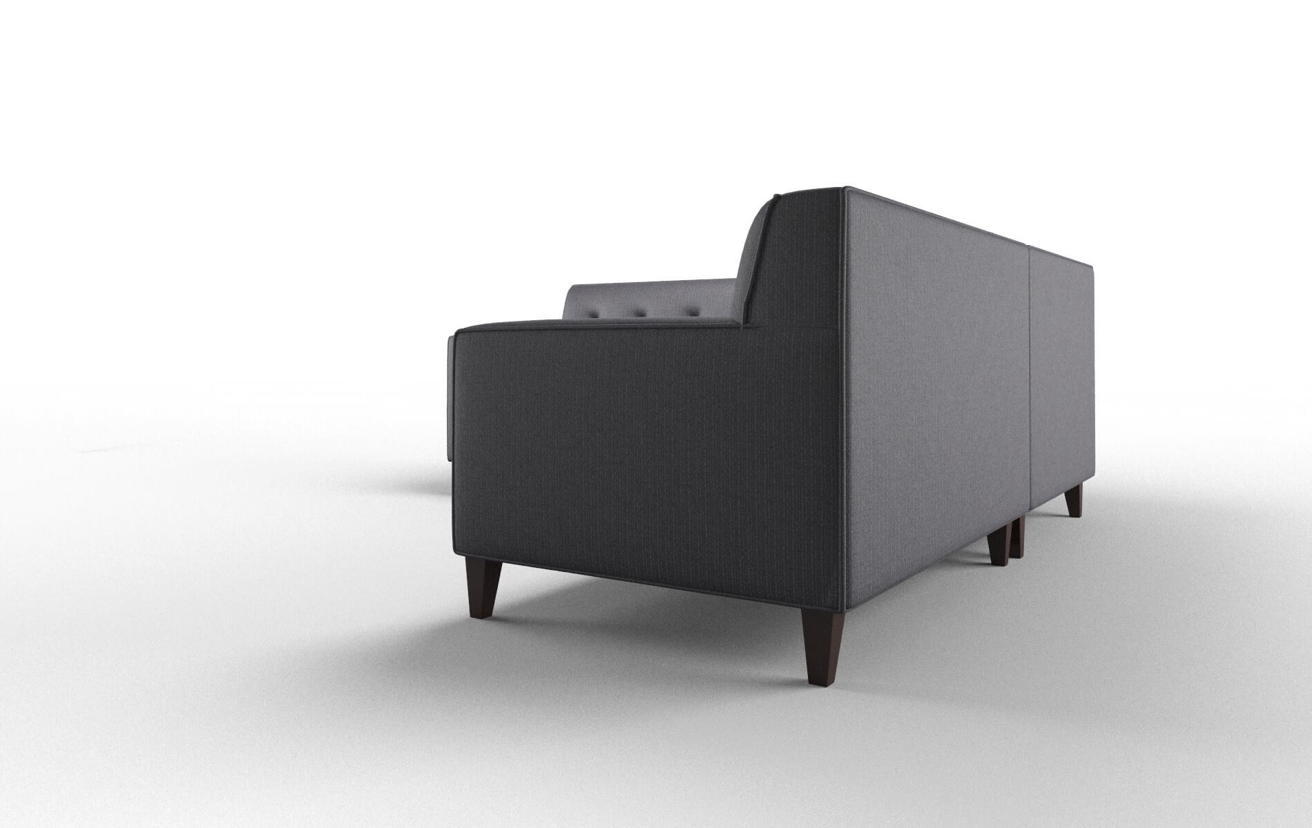 Harper Parker Charcoal Sectional espresso legs 4