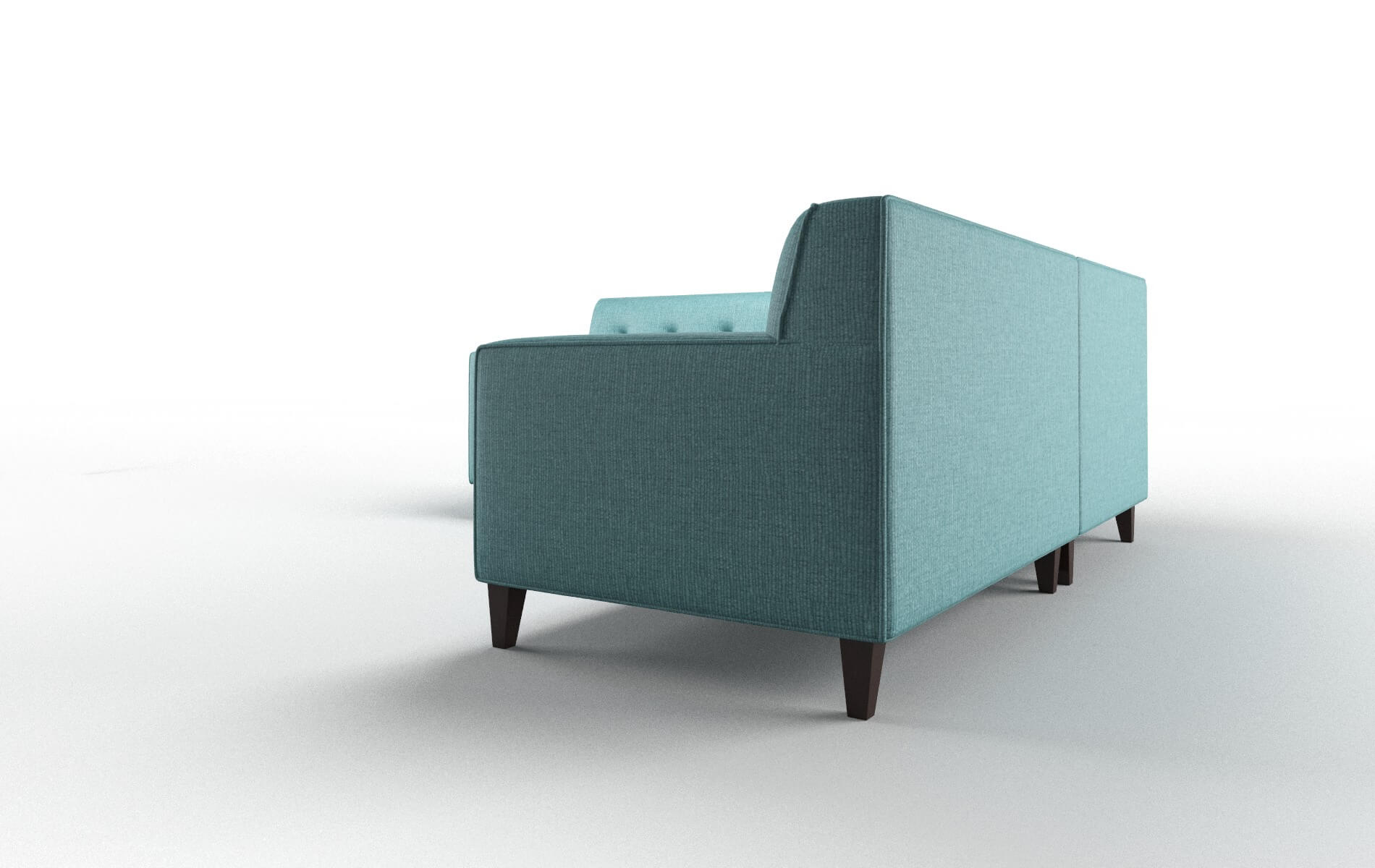 Harper Parker Turquoise Sectional espresso legs 4