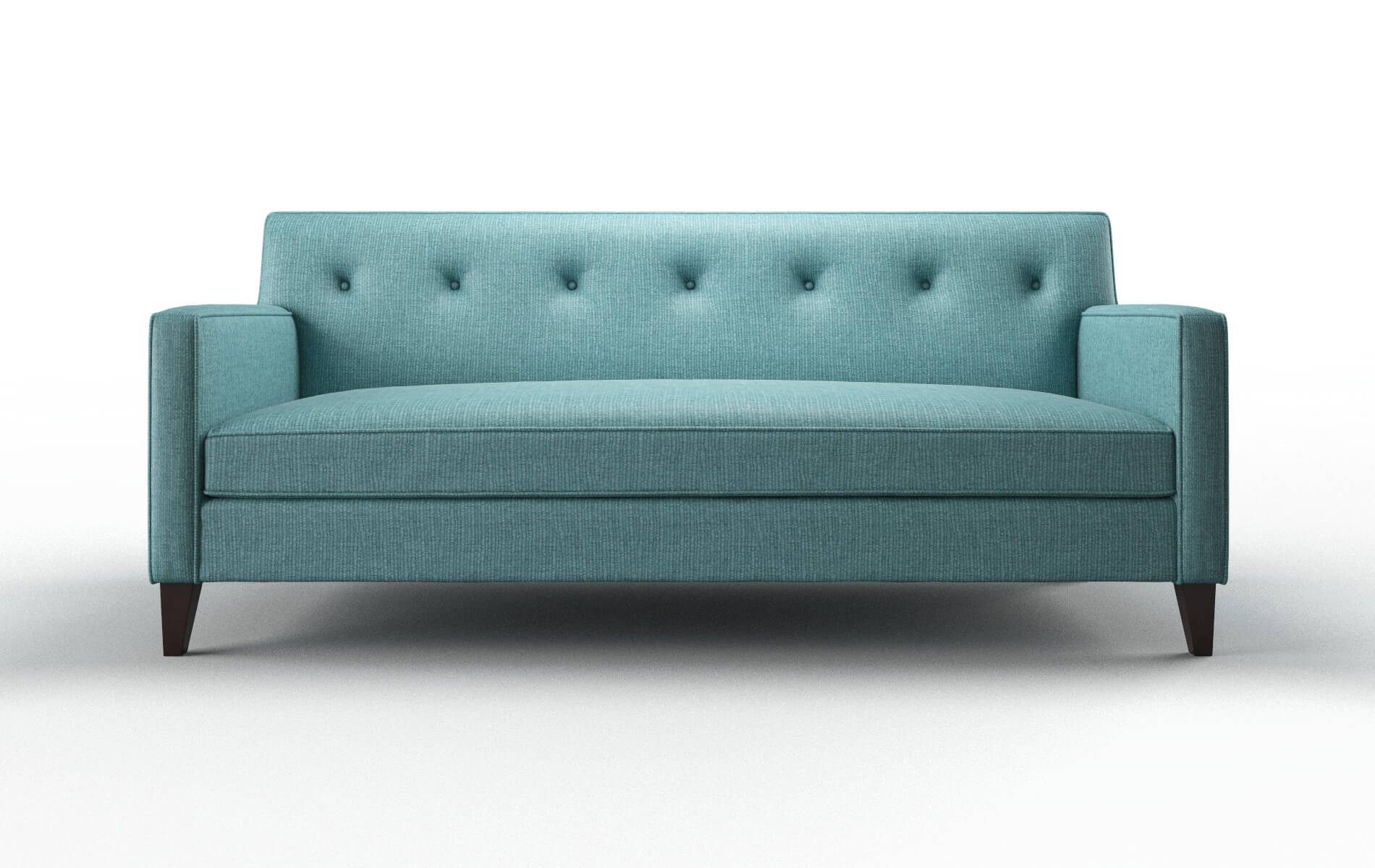 Harper Parker Turquoise Sofa espresso legs 1