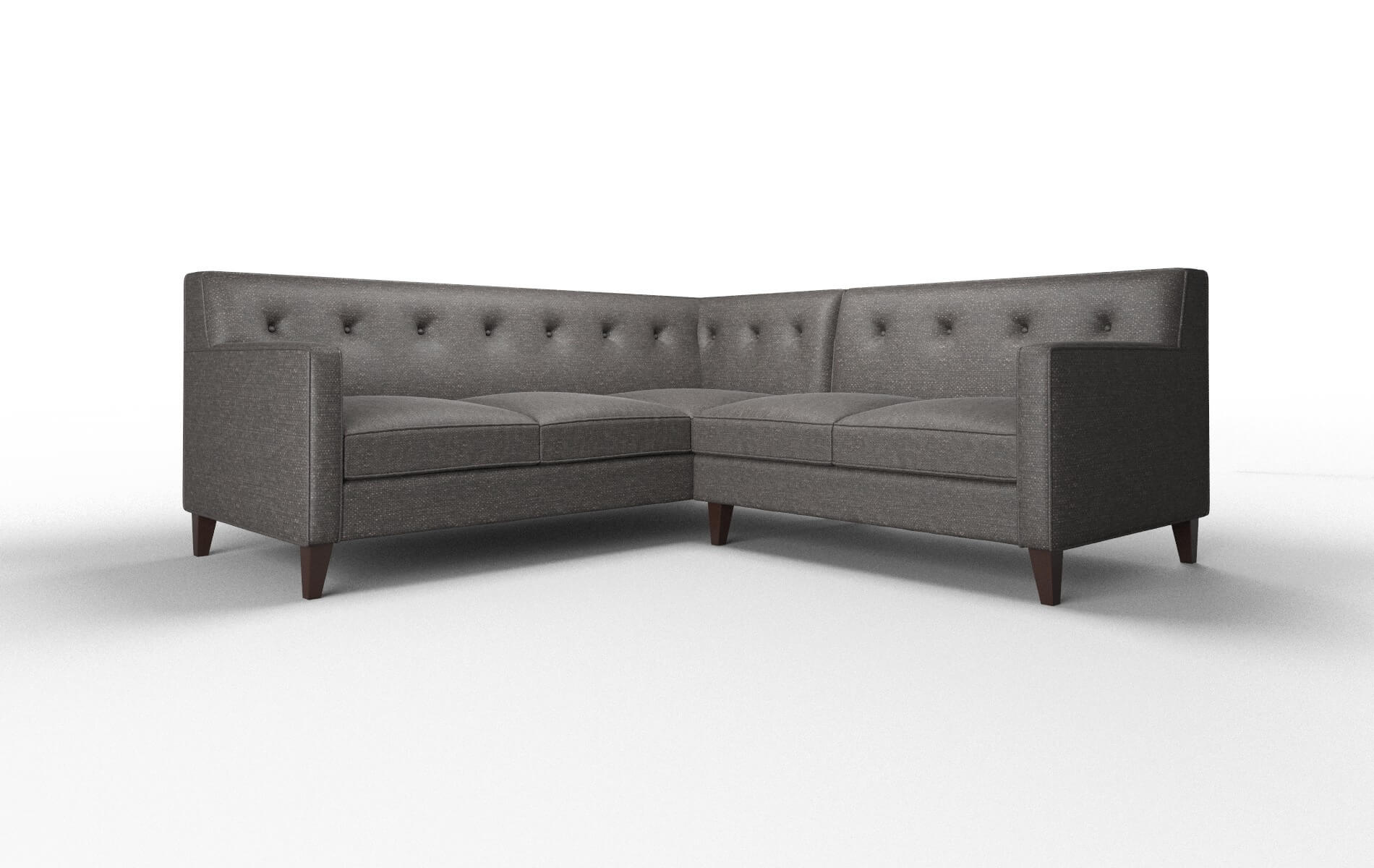 Harper Phoenix chocolate Sectional Espresso Legs  1