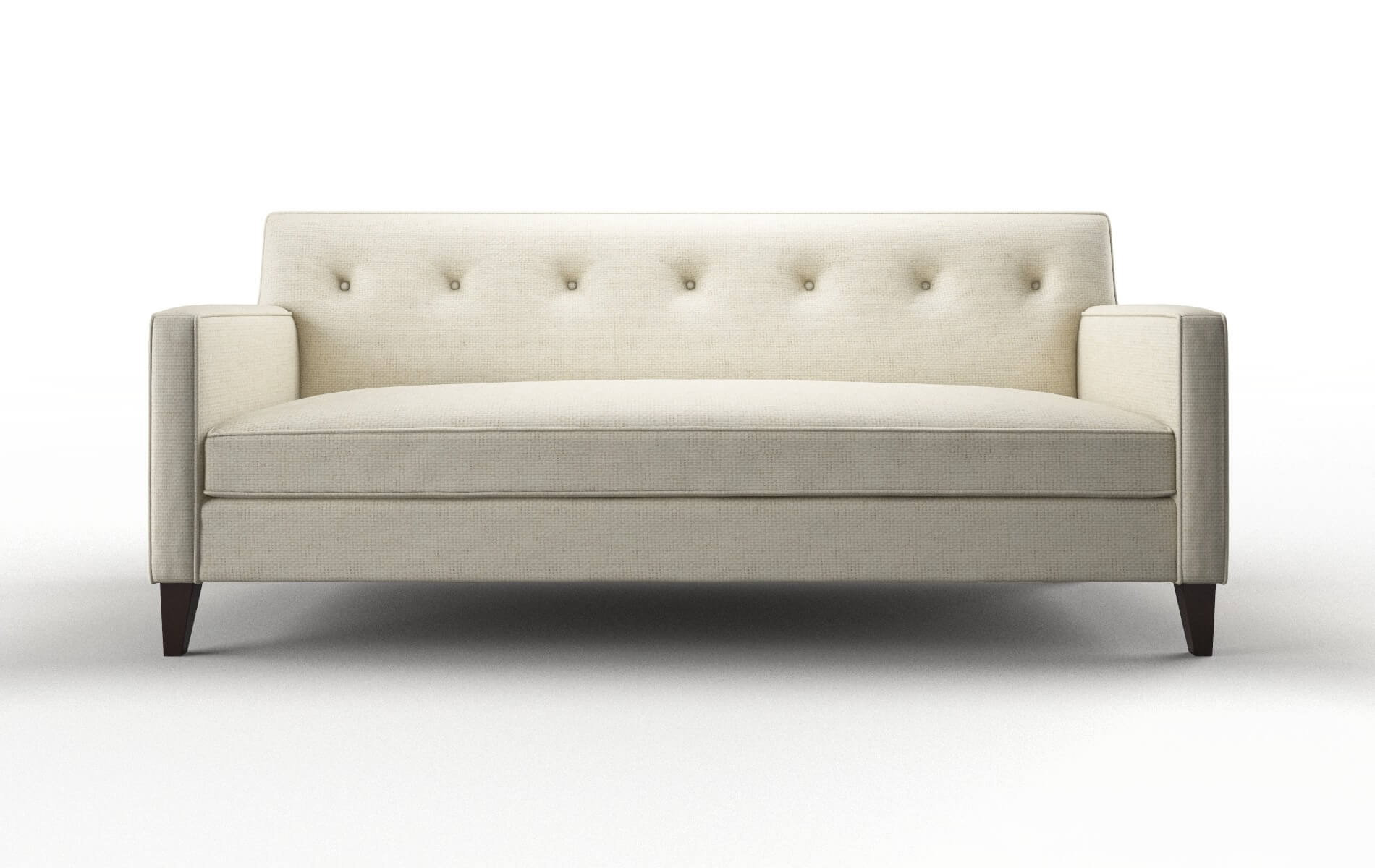 Harper Phoenix Ivory Sofa espresso legs 1