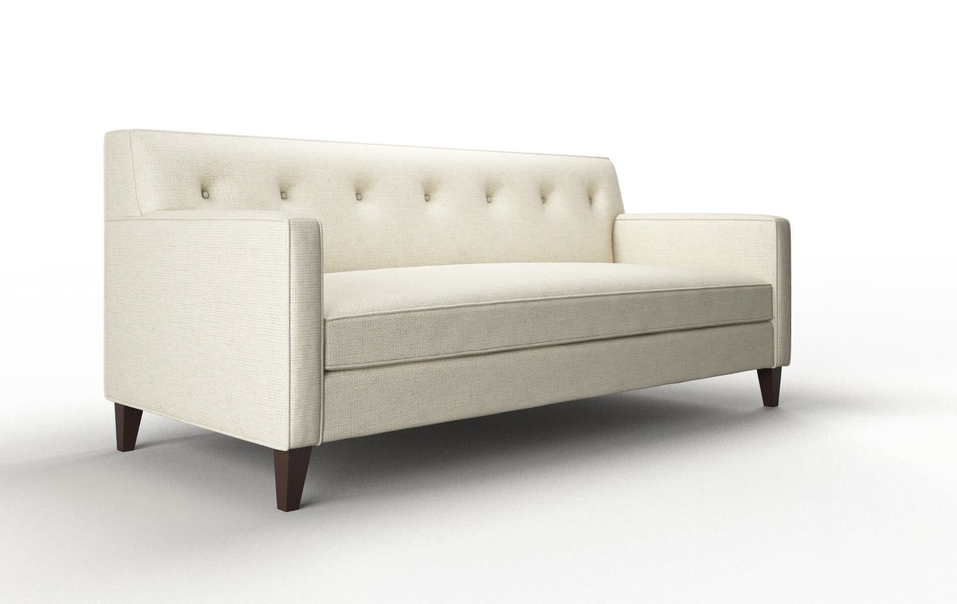 Harper Phoenix Ivory Sofa espresso legs 2