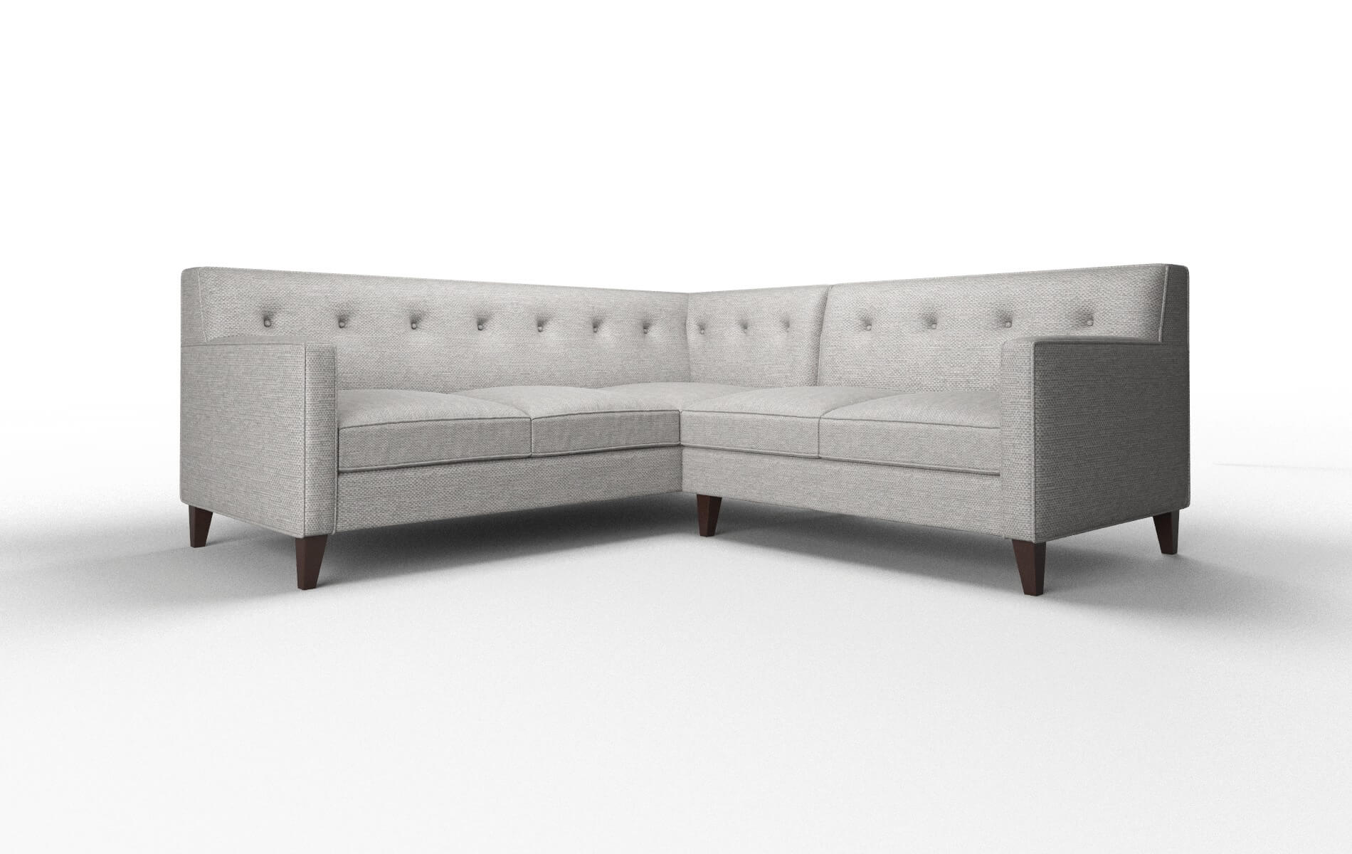 Harper Phoenix smoke Sectional Espresso Legs  1