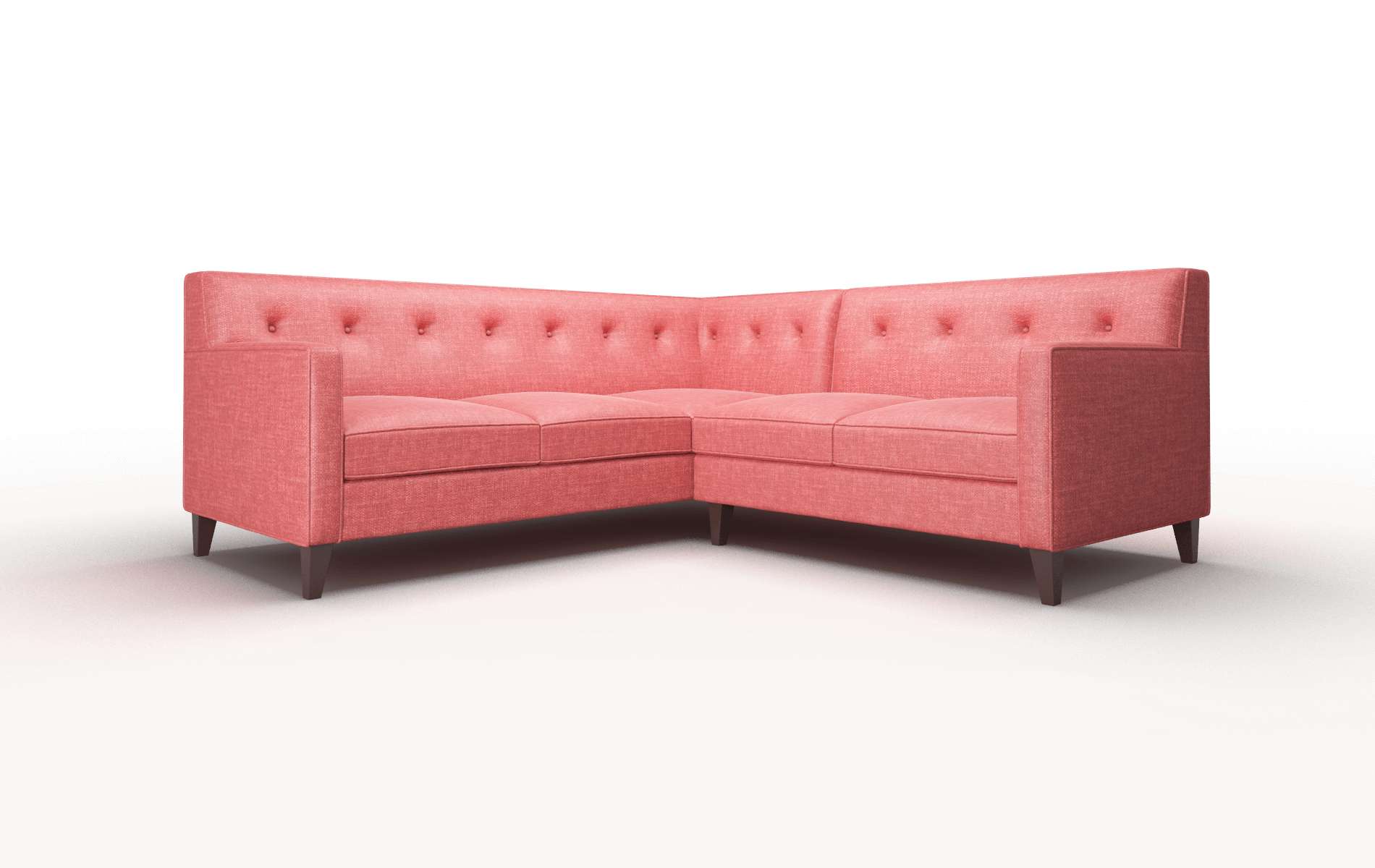 Harper Portland Berry Sectional espresso legs 1