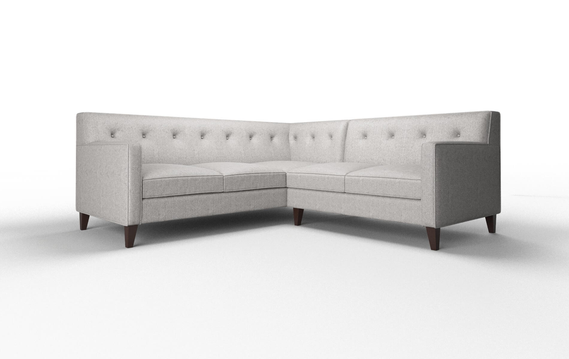 Harper Prime Ash Sectional espresso legs