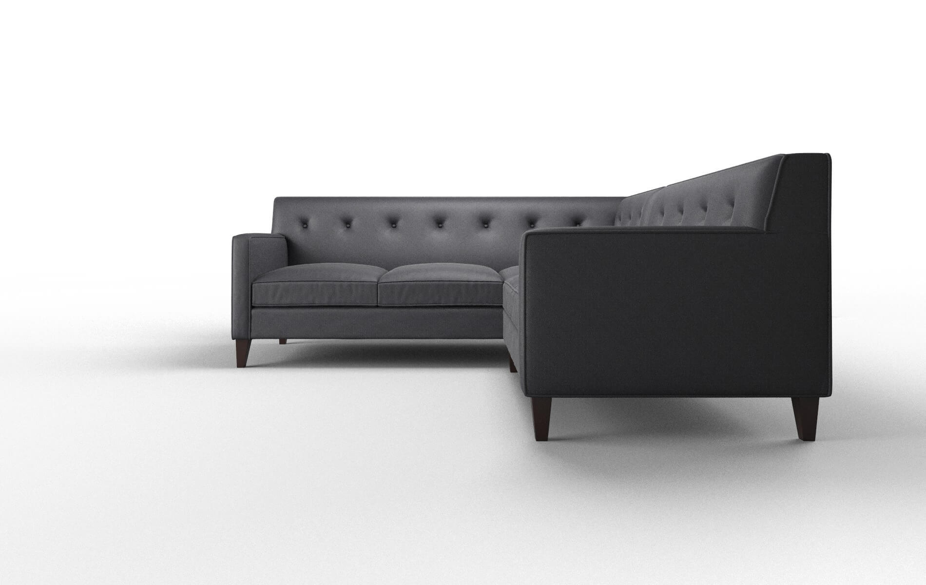 Harper Redondo Navy Sectional espresso legs 5