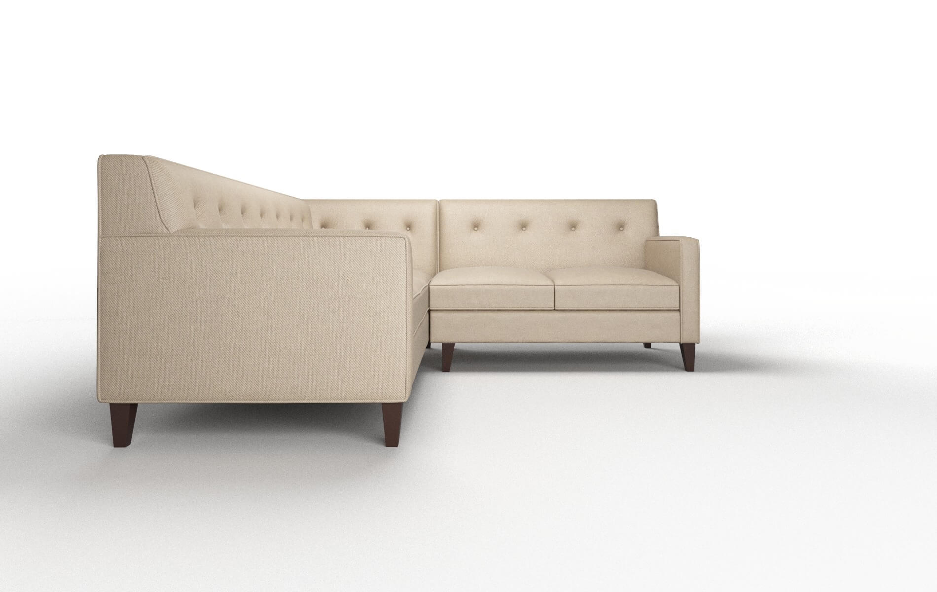 Harper Rocket Cappuccino Sectional espresso legs 2