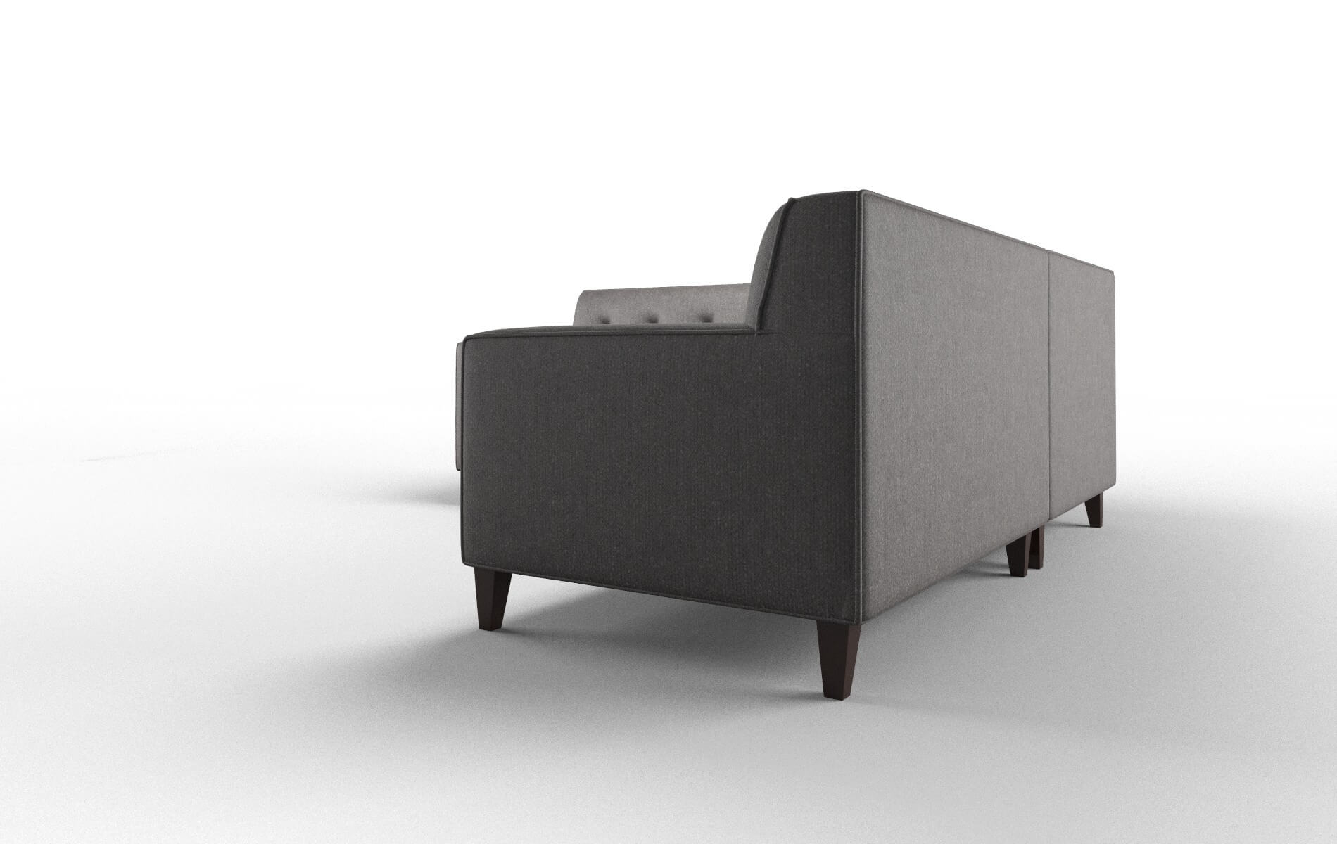 Harper Sasha Grey Sectional espresso legs 4