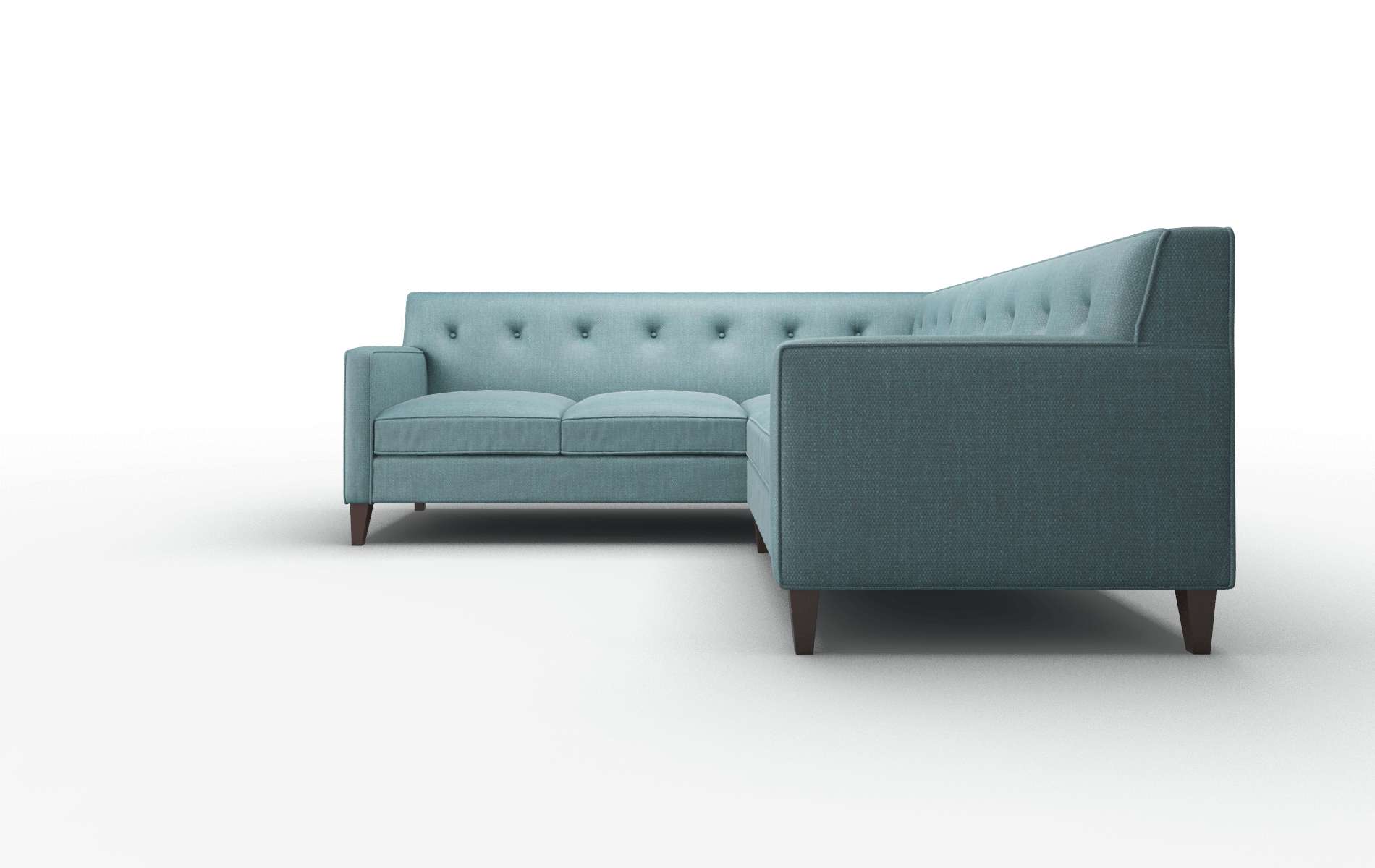 Harper Simplex Blue_moon Sectional espresso legs 5