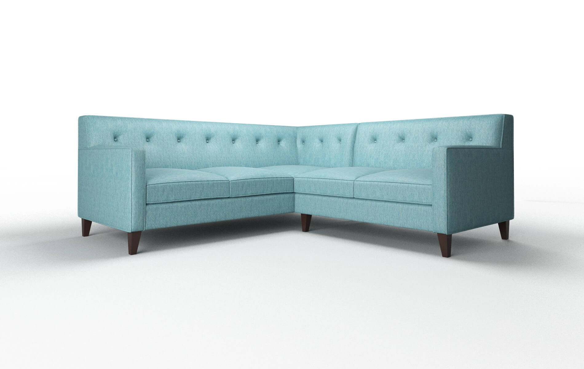 Harper Sorrento Denim Sectional espresso legs 1