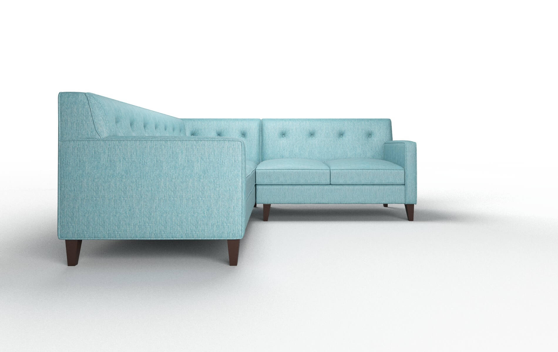 Harper Sorrento Denim Sectional espresso legs 2
