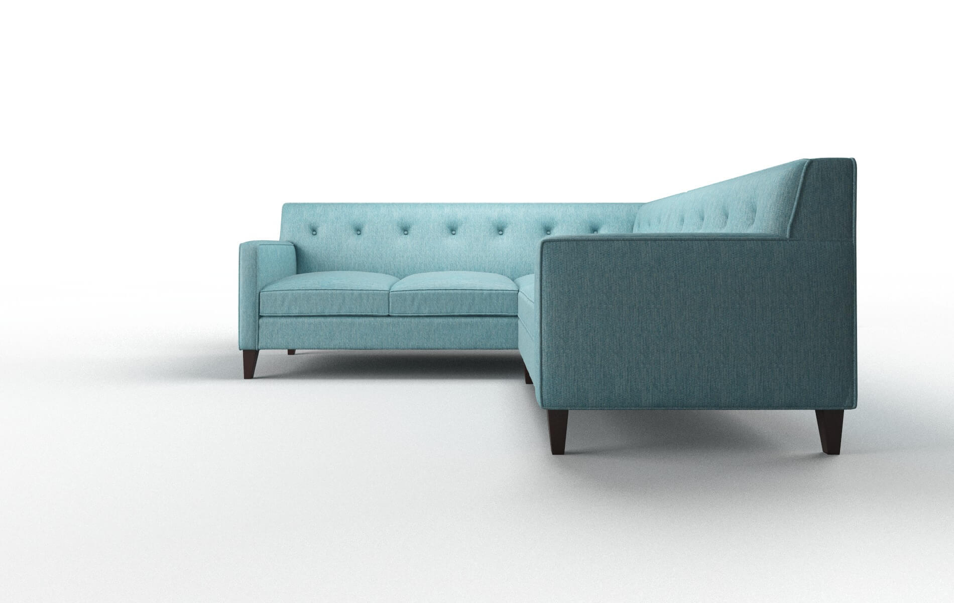 Harper Sorrento Denim Sectional espresso legs 5