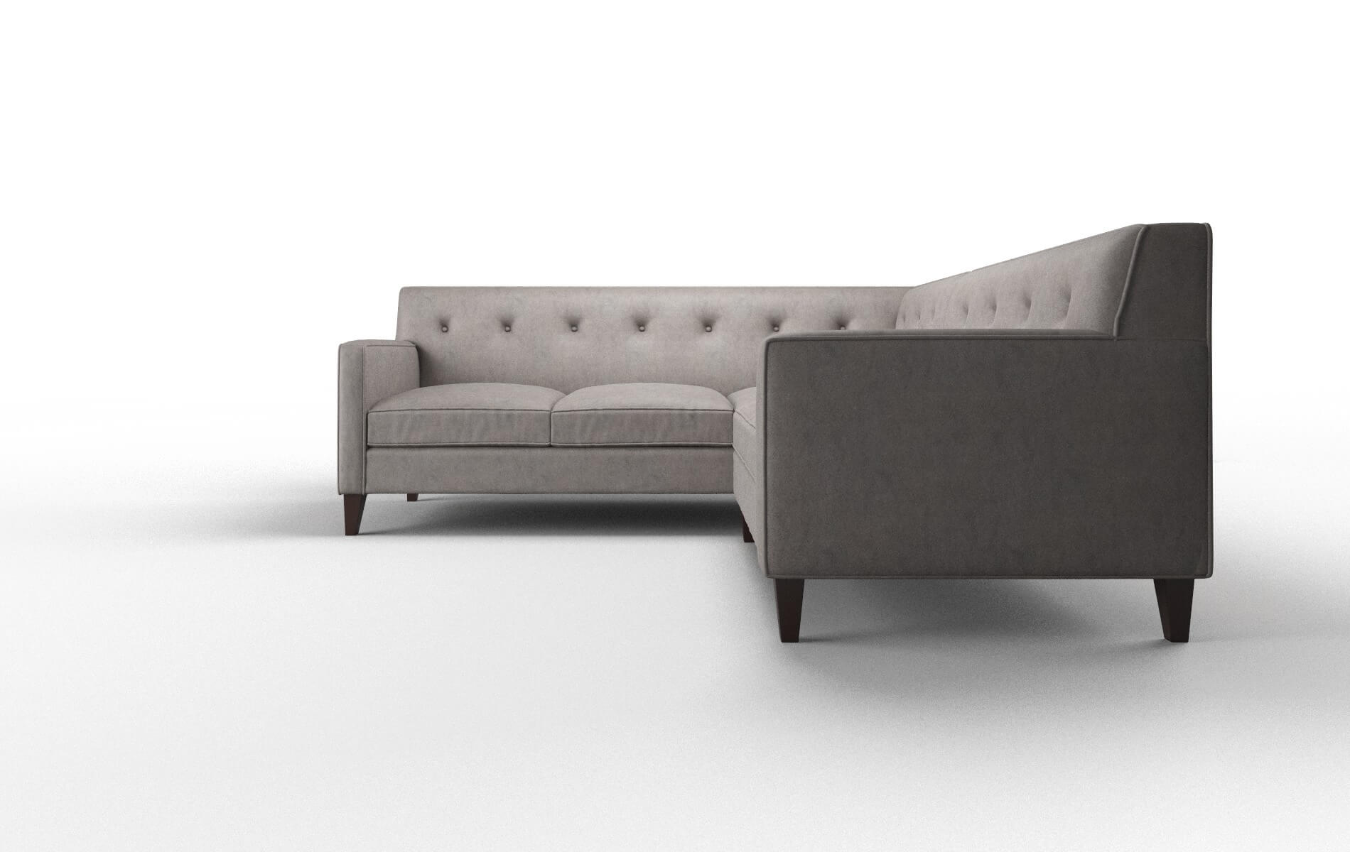 Harper Suave Slate Sectional espresso legs 5