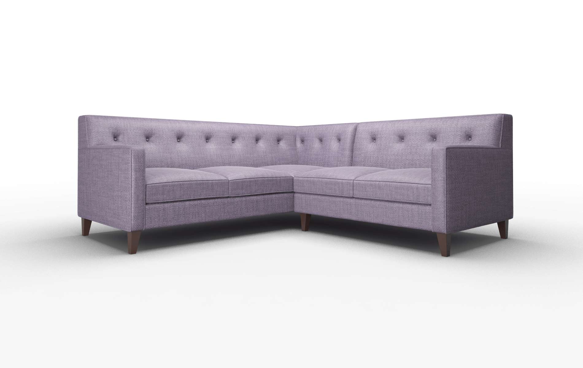 Harper Tess Blackberry Sectional espresso legs 1