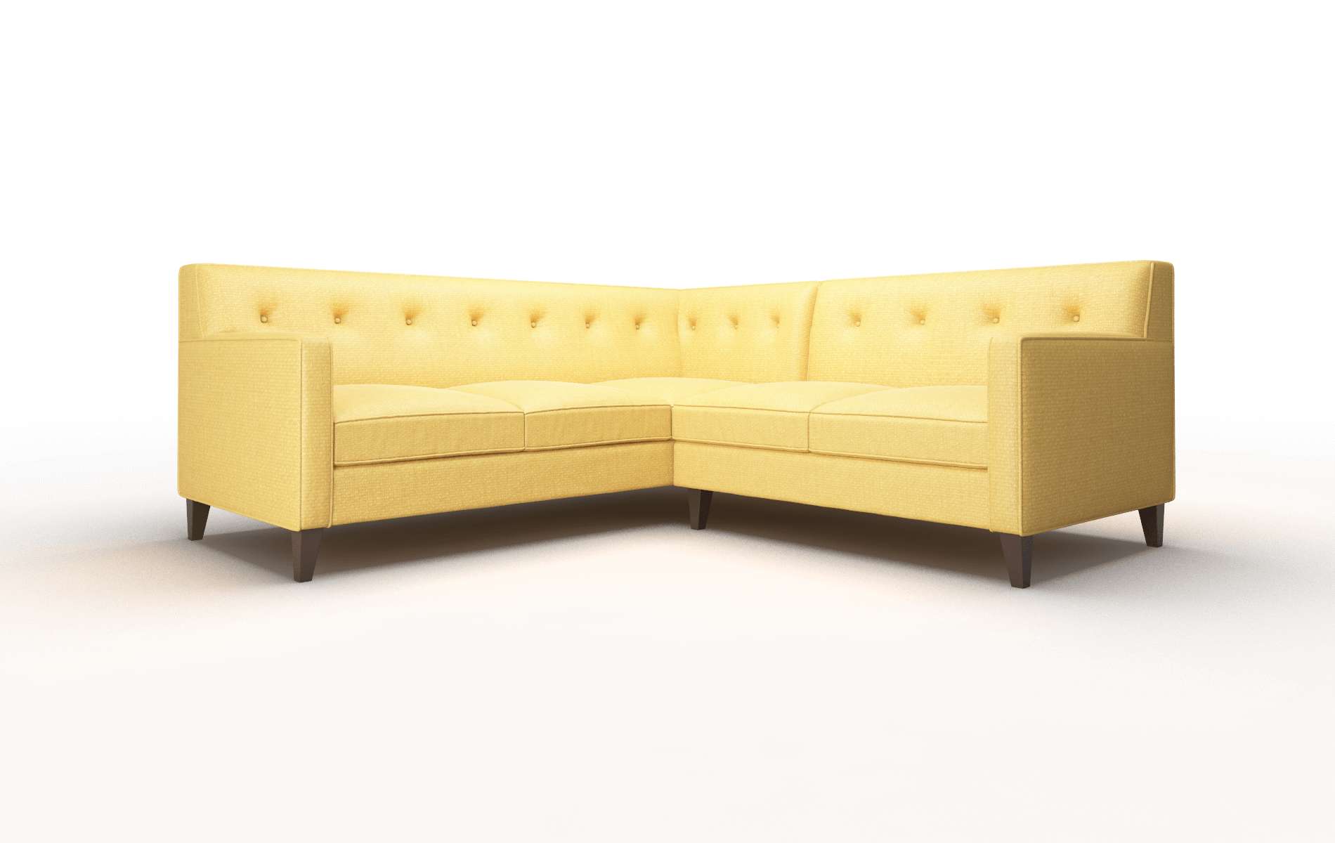 Harper Tess turmeric Sectional Espresso Legs  1