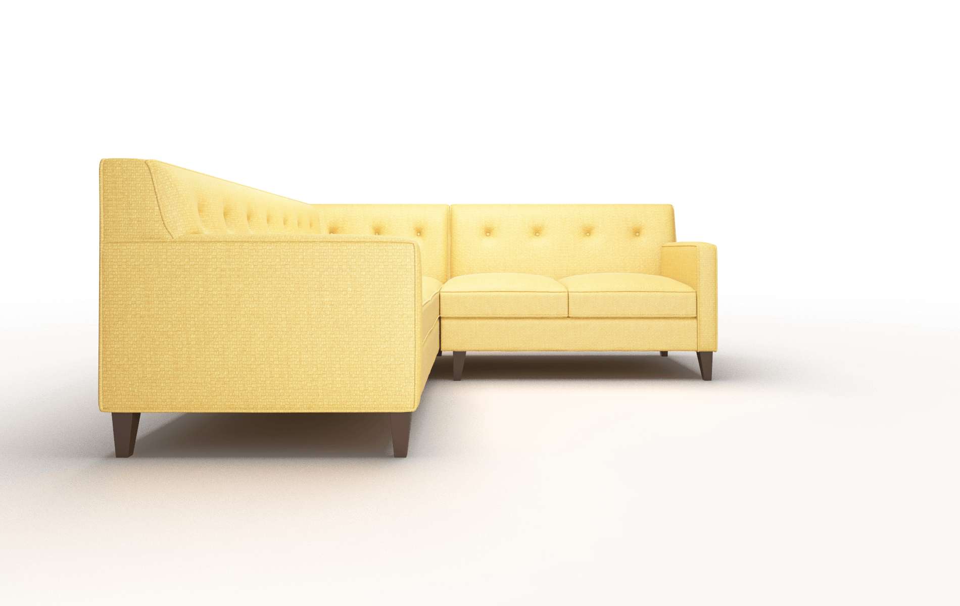 Harper Tess Turmeric Sectional espresso legs 2