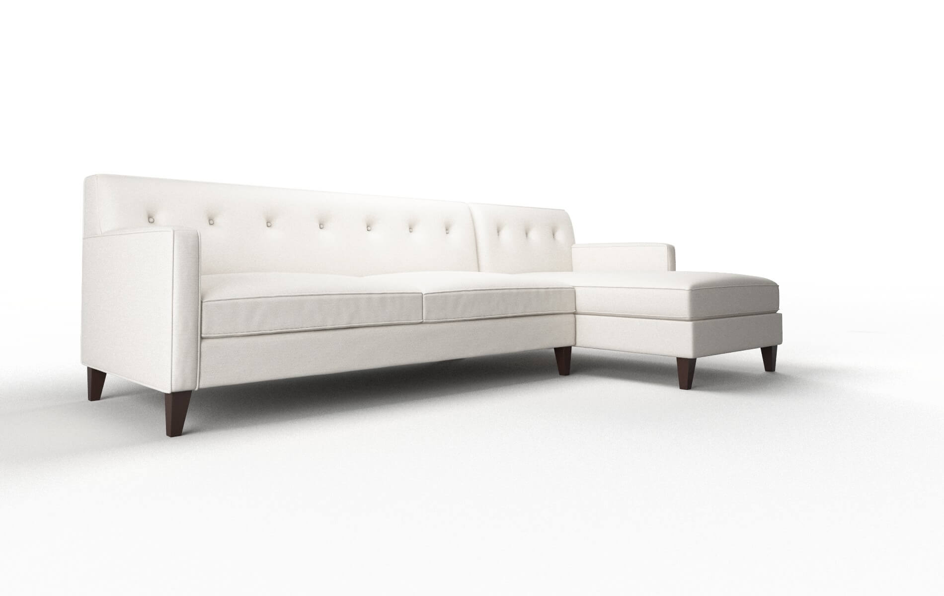 Harper Venice Eggshell Panel espresso legs 2