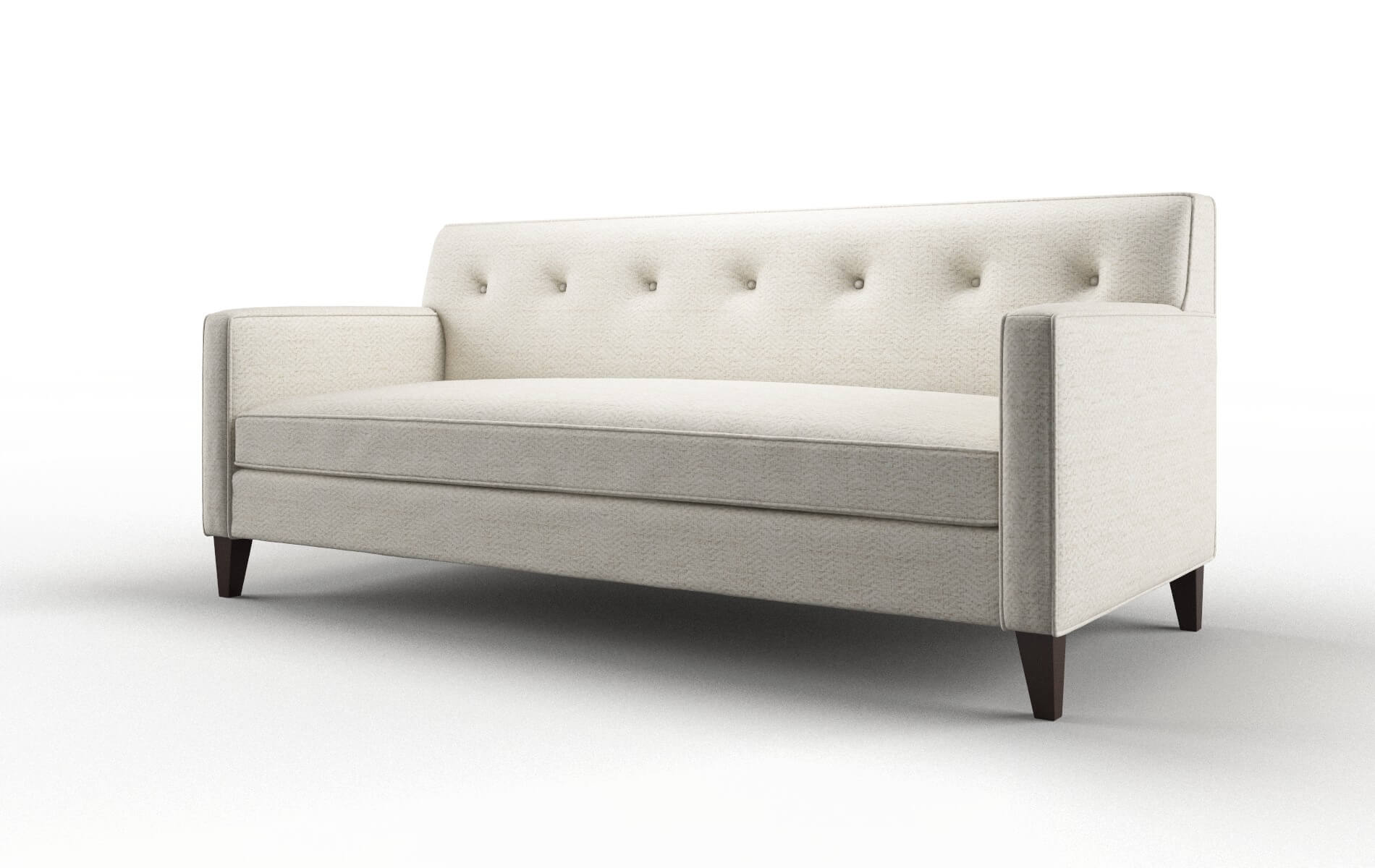 Harper Venus Cream Sofa espresso legs 4