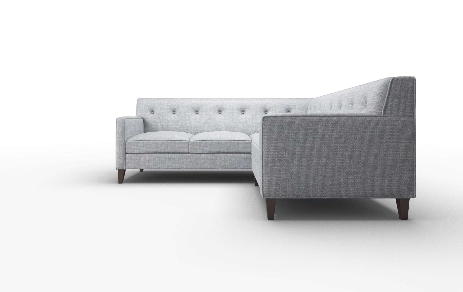 Harper Venus Mist Sectional espresso legs 5