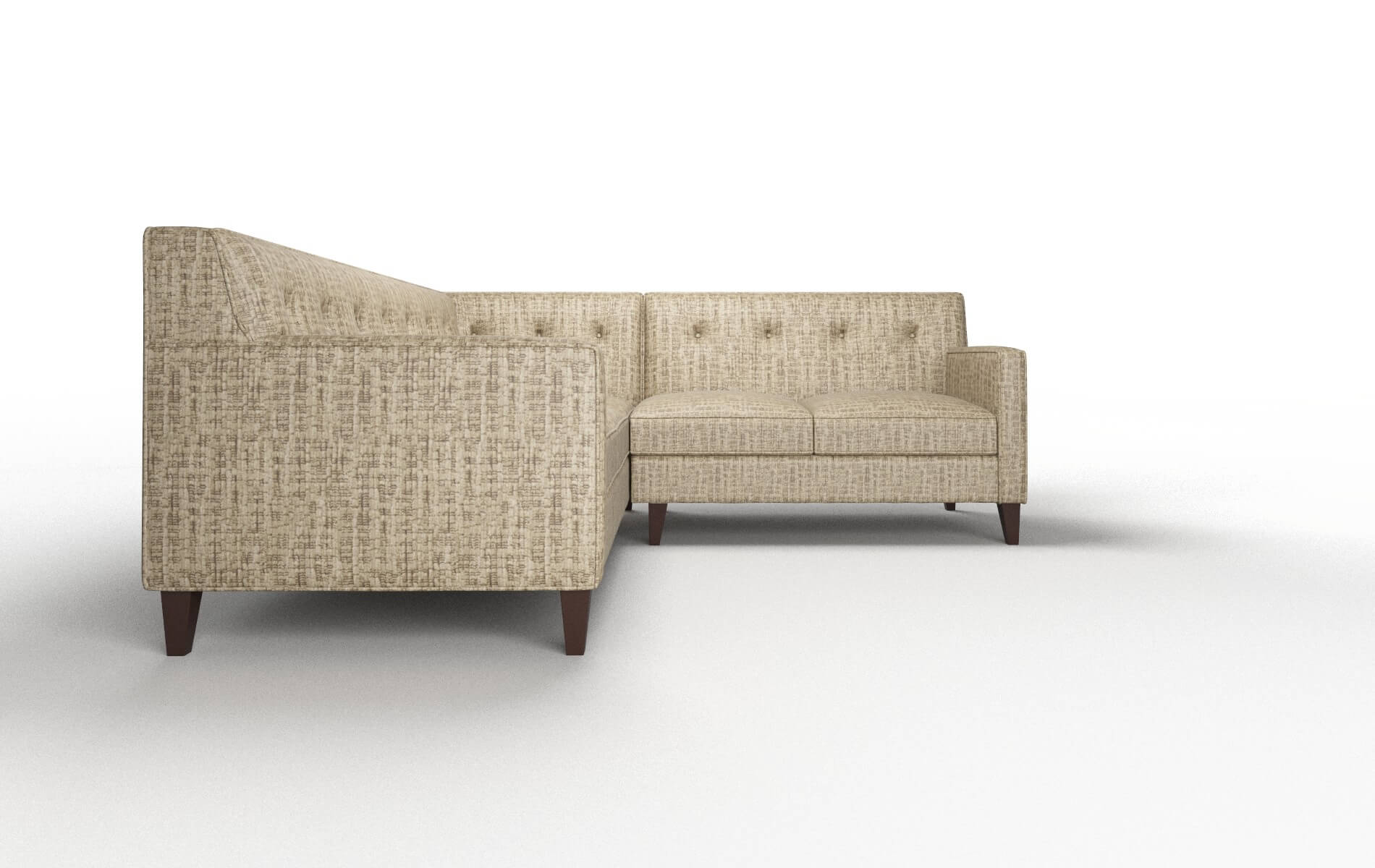 Harper Venus Mocha Sectional espresso legs 2