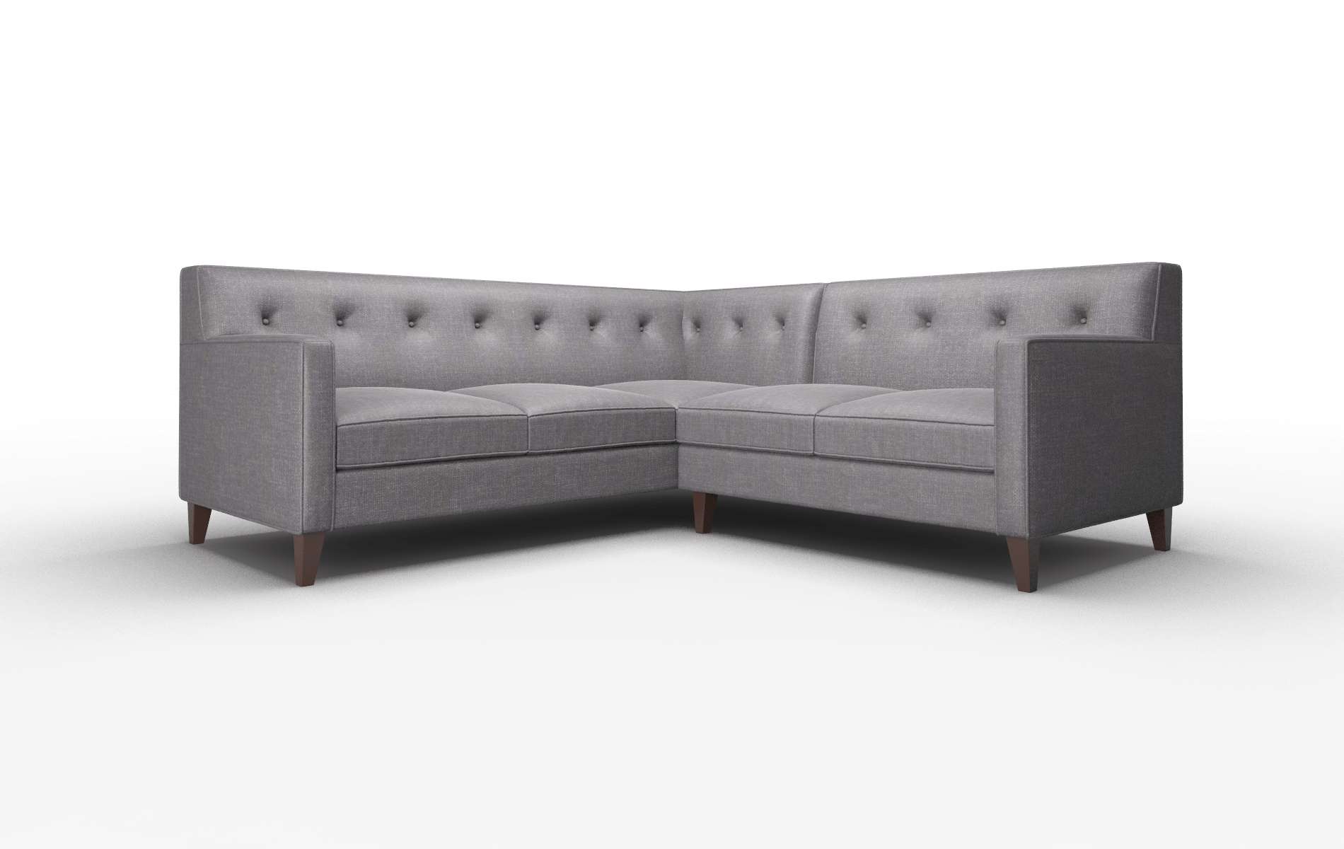 Harper Venus Onyx Sectional espresso legs 1