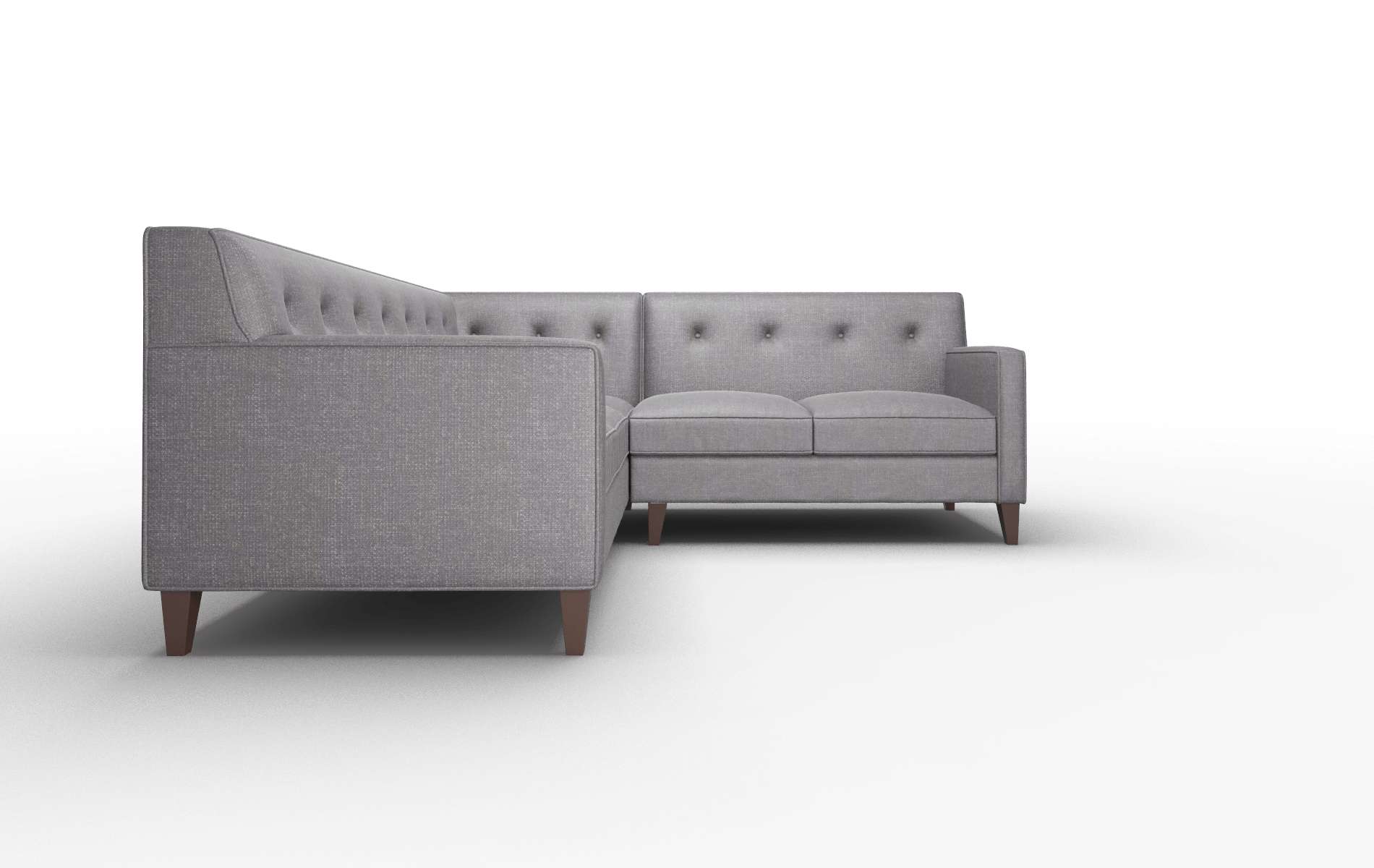Harper Venus Onyx Sectional espresso legs 2