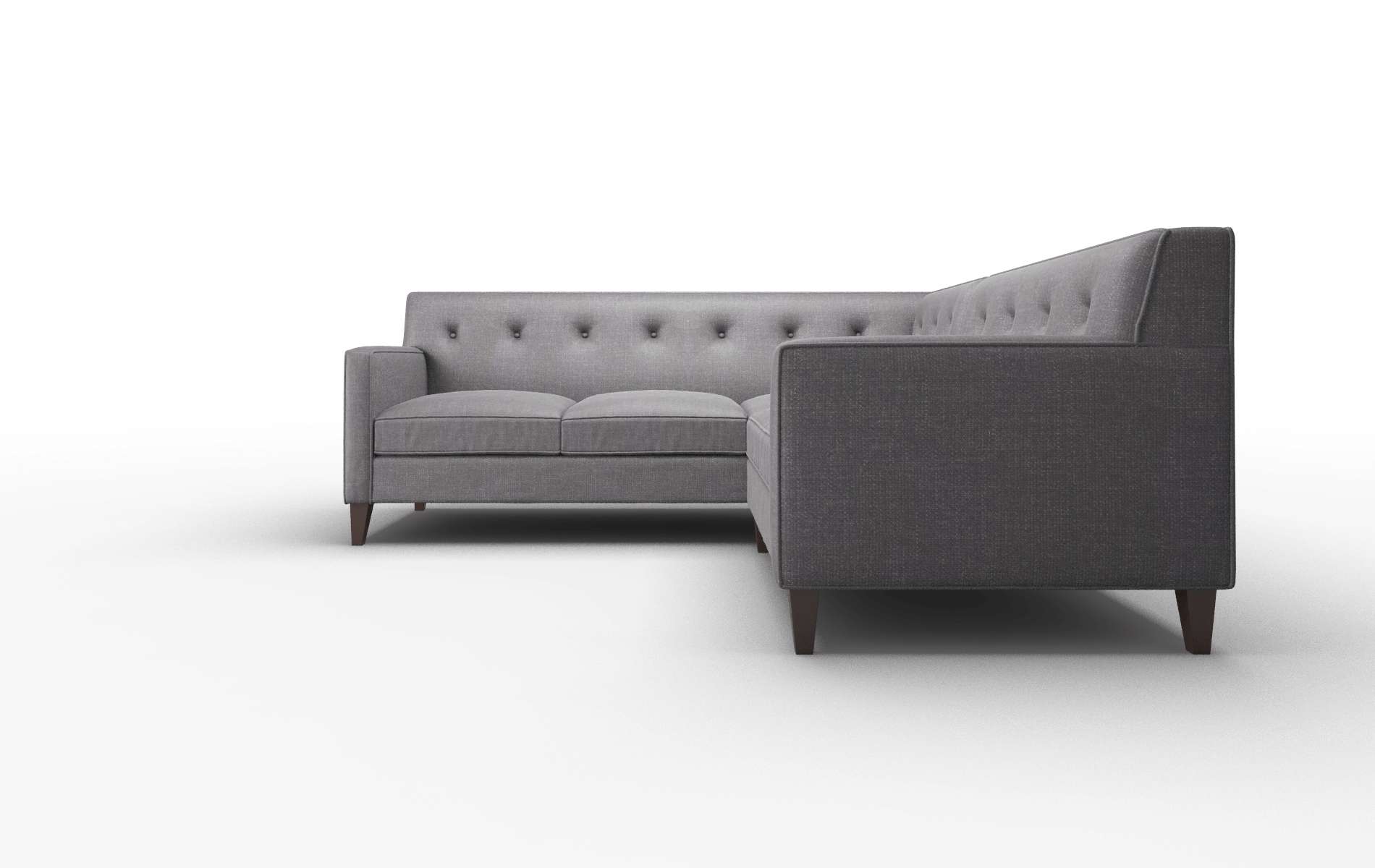 Harper Venus Onyx Sectional espresso legs 5