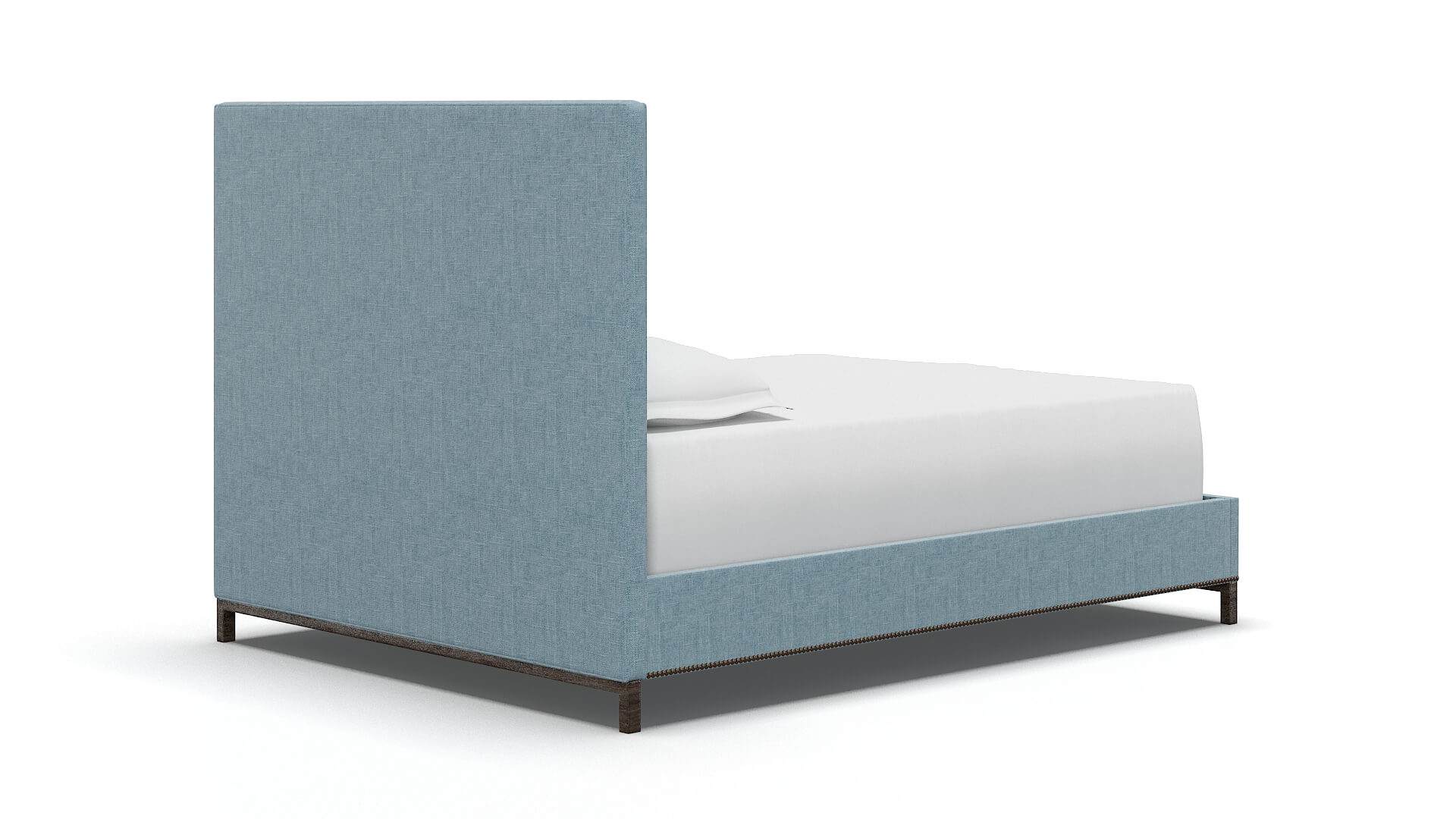 Heidi Atlas Turquoise Bed espresso legs 4