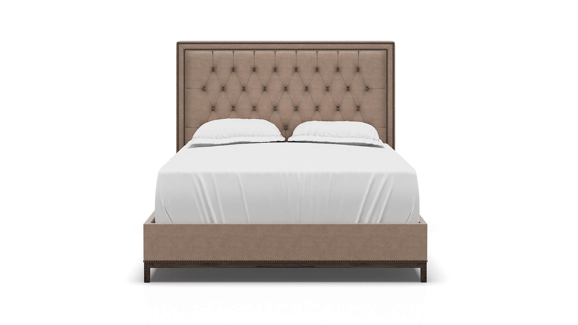 Heidi Bella Pewter Bed espresso legs 1