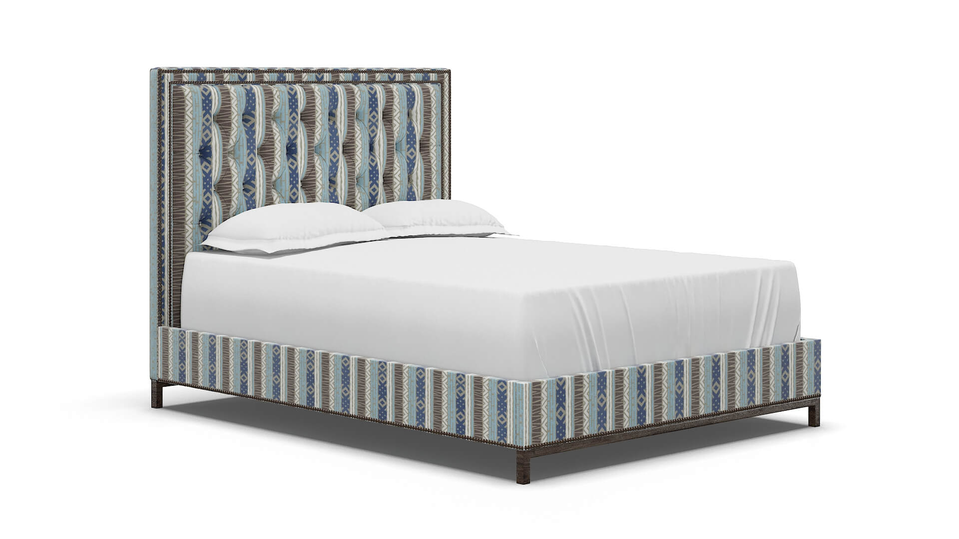 Heidi Bodhi Indigo Bed espresso legs 2