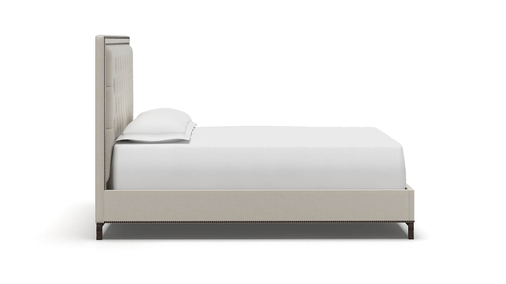 Heidi Bungalow Ivory Bed espresso legs 3