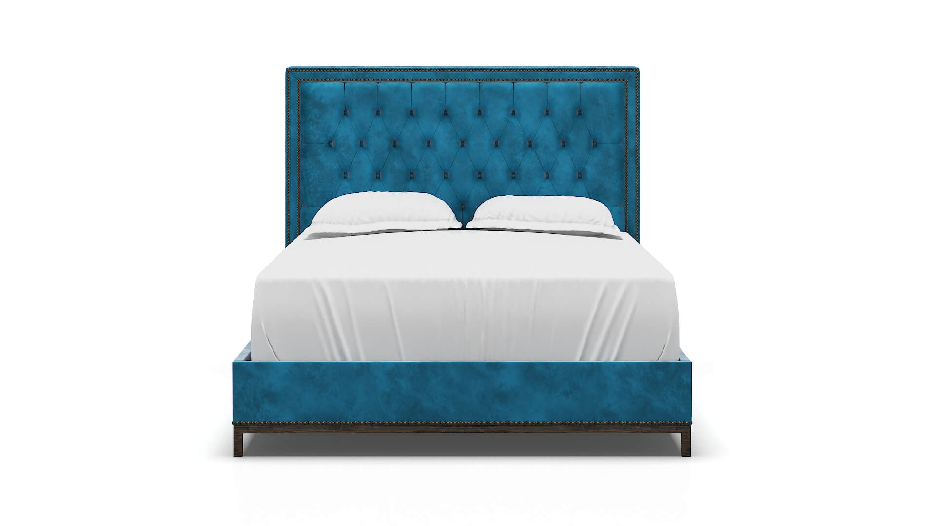 Heidi Buzz Teal Bed espresso legs 1