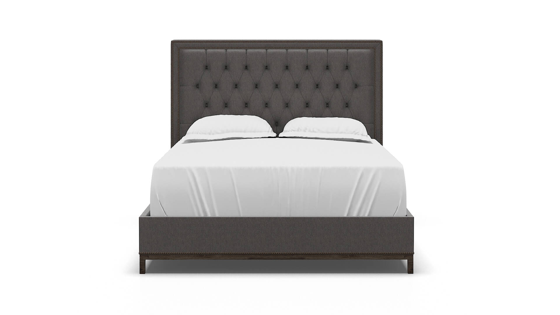 Heidi Cosmo Charcoal Bed espresso legs 1