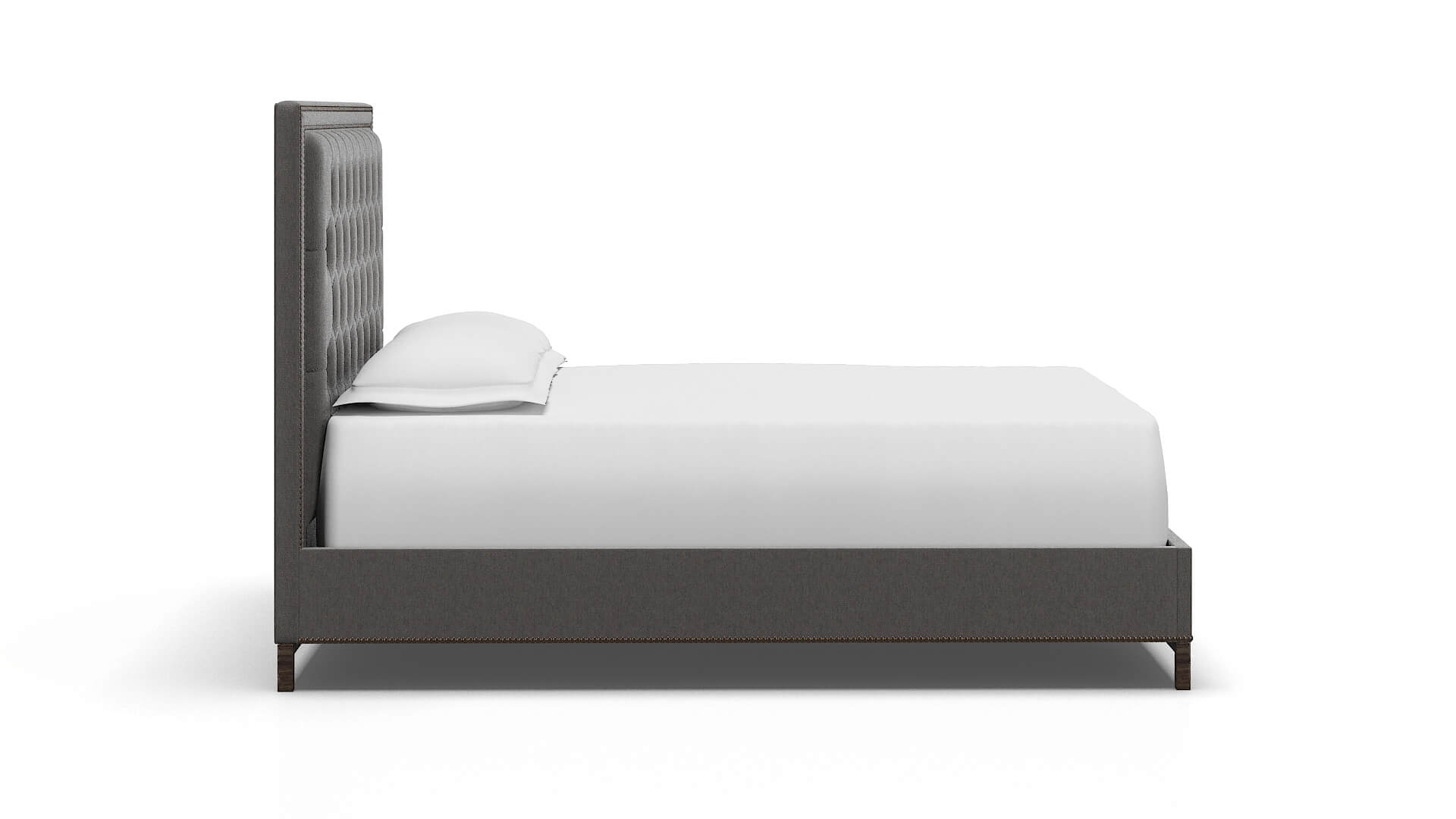 Heidi Cosmo Charcoal Bed espresso legs 3