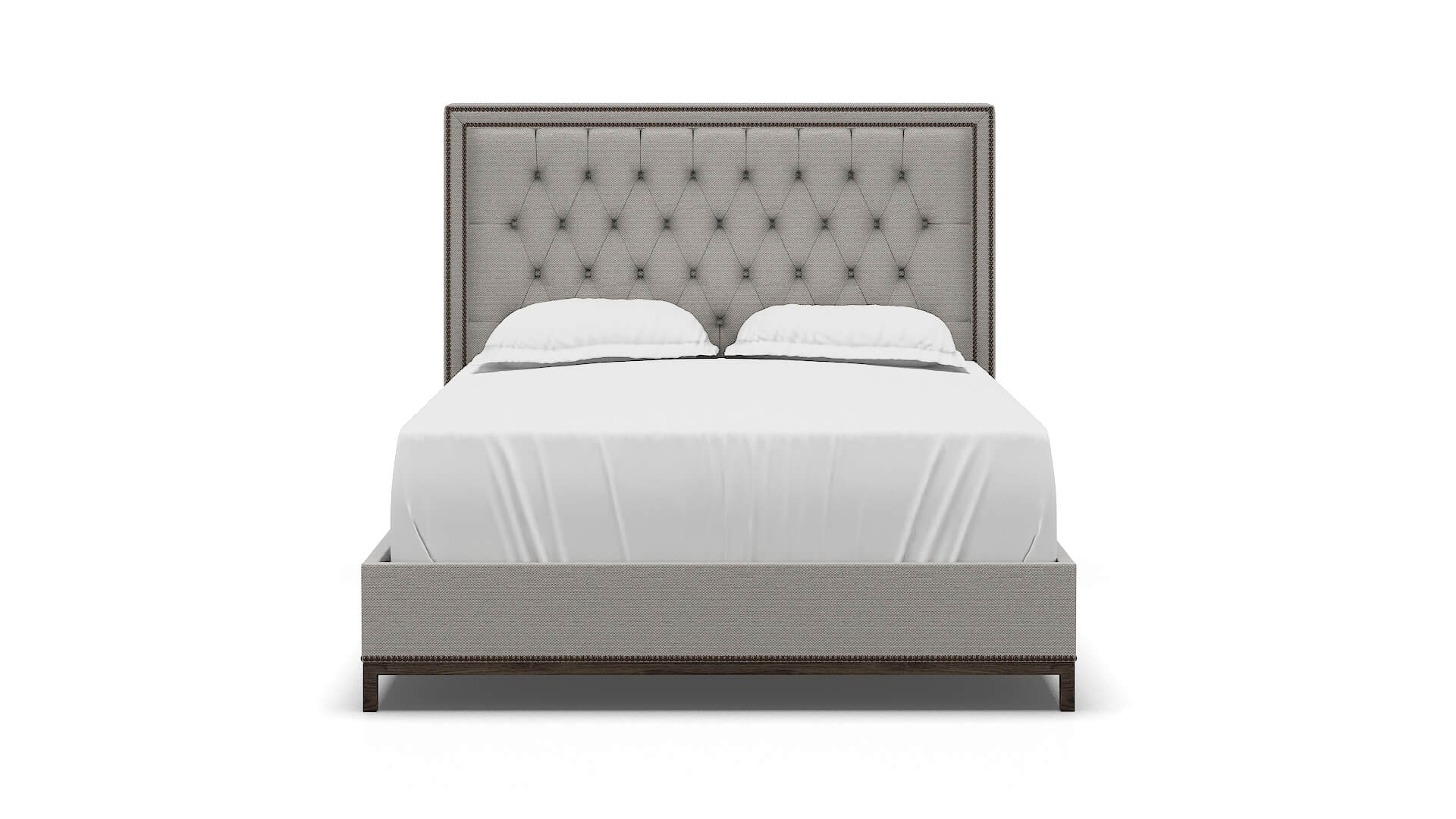 Heidi Derby Grey Bed espresso legs 1