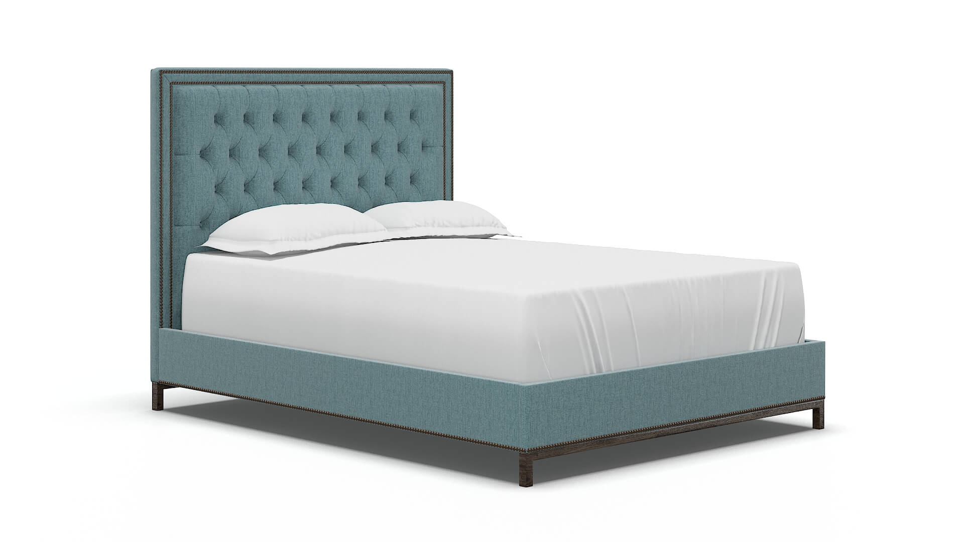 Heidi Insight Peacock Bed espresso legs 2