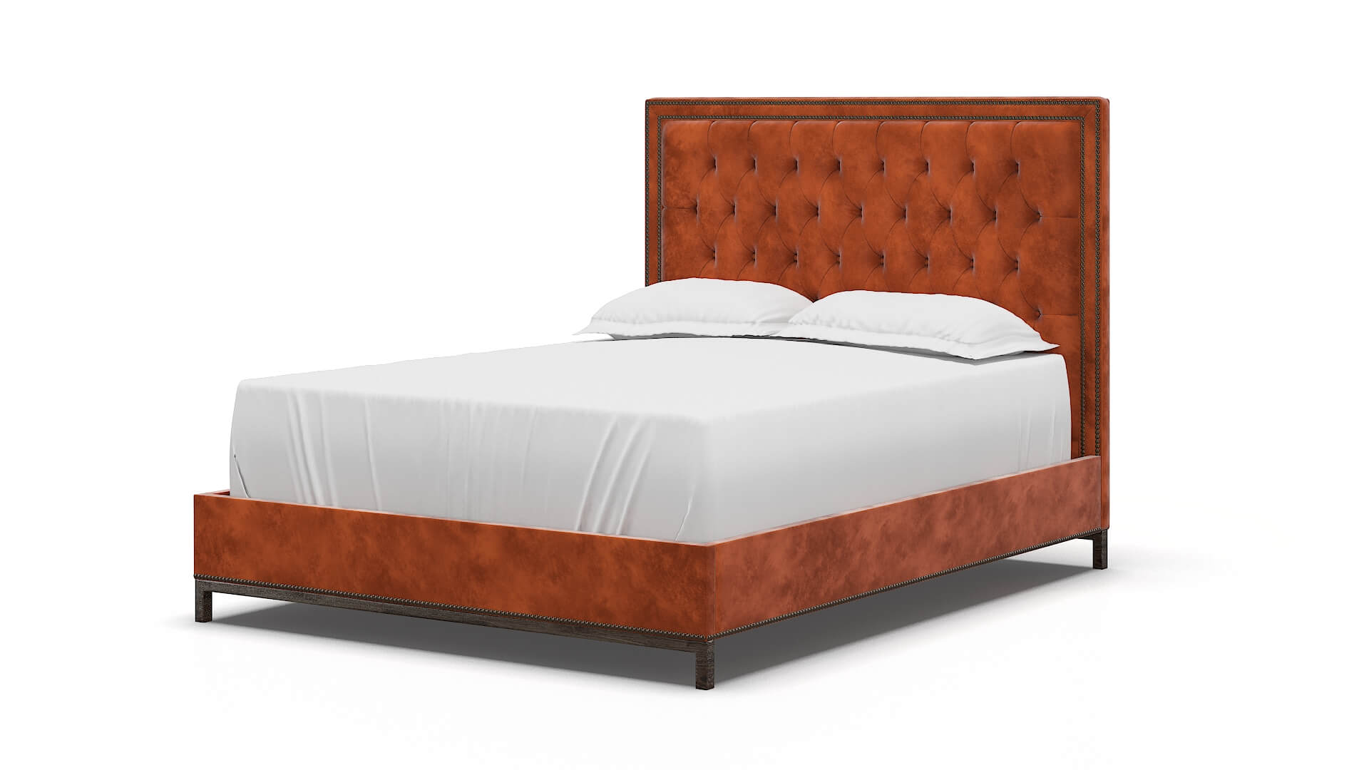 Heidi Loft Copper Bed espresso legs 5