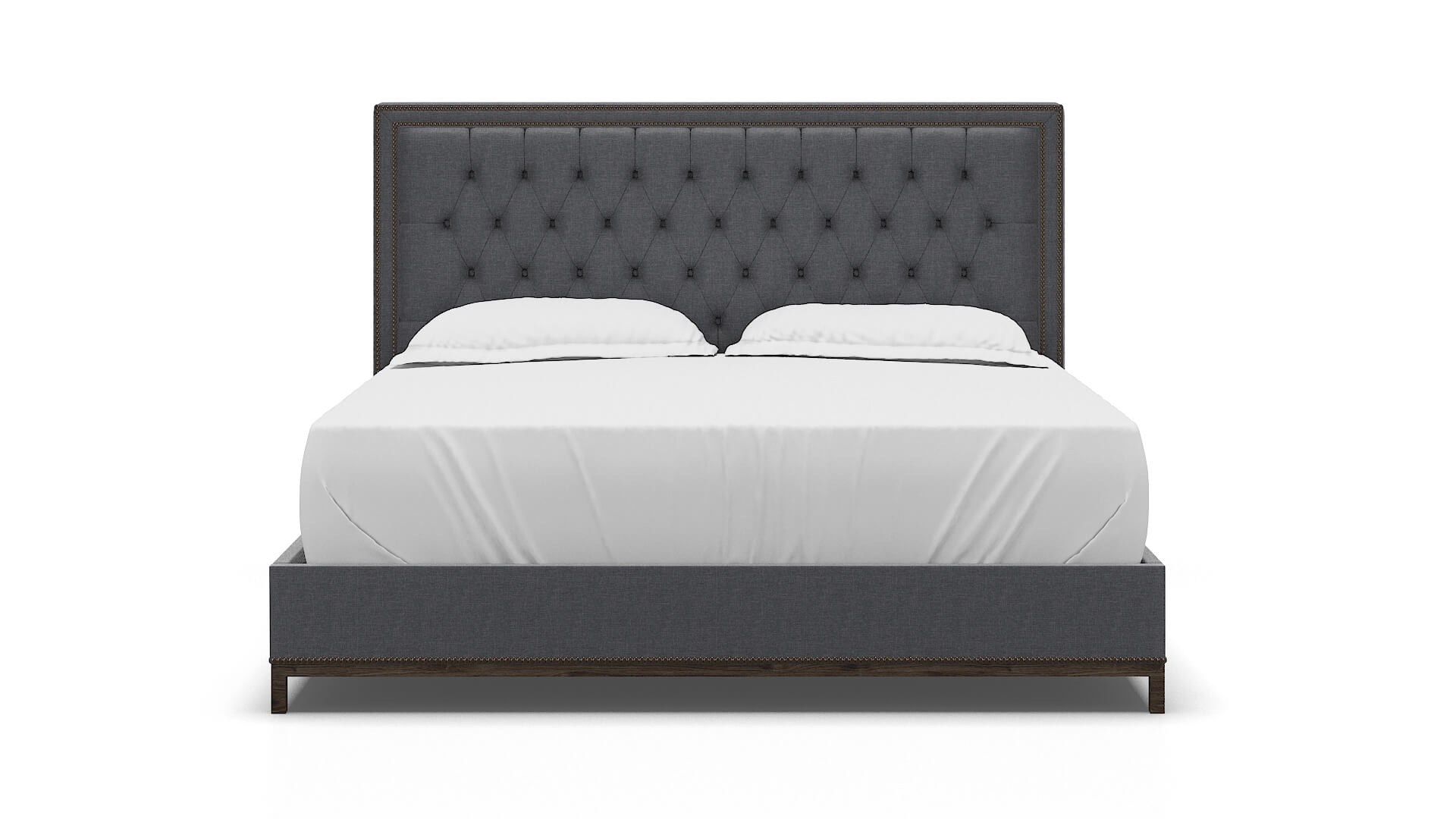 Heidi Notion Graphite Bed King espresso legs 1